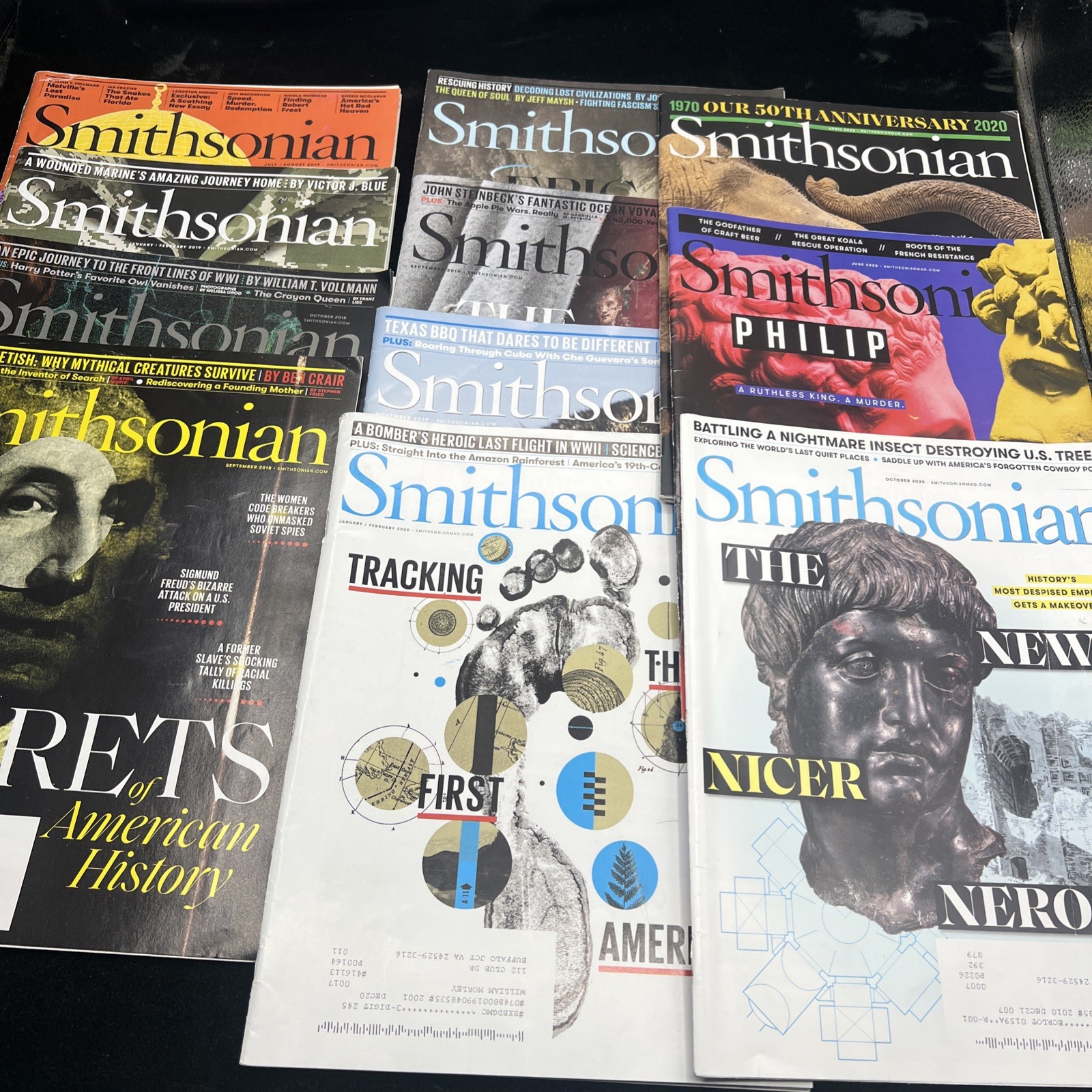 Lot of 10 Smithsonian Magazines 2018 thru 2020 History Art Culture Nature Lot of 10 Smithsonian Magazines 2018 thru 2020 History Art Culture Nature