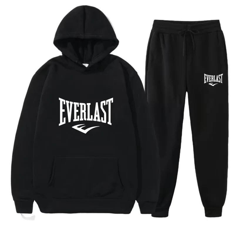 Vintage Everlast Sport Hoodie Mens XL Navy Blue Spell Out Boxing Sweatshirt