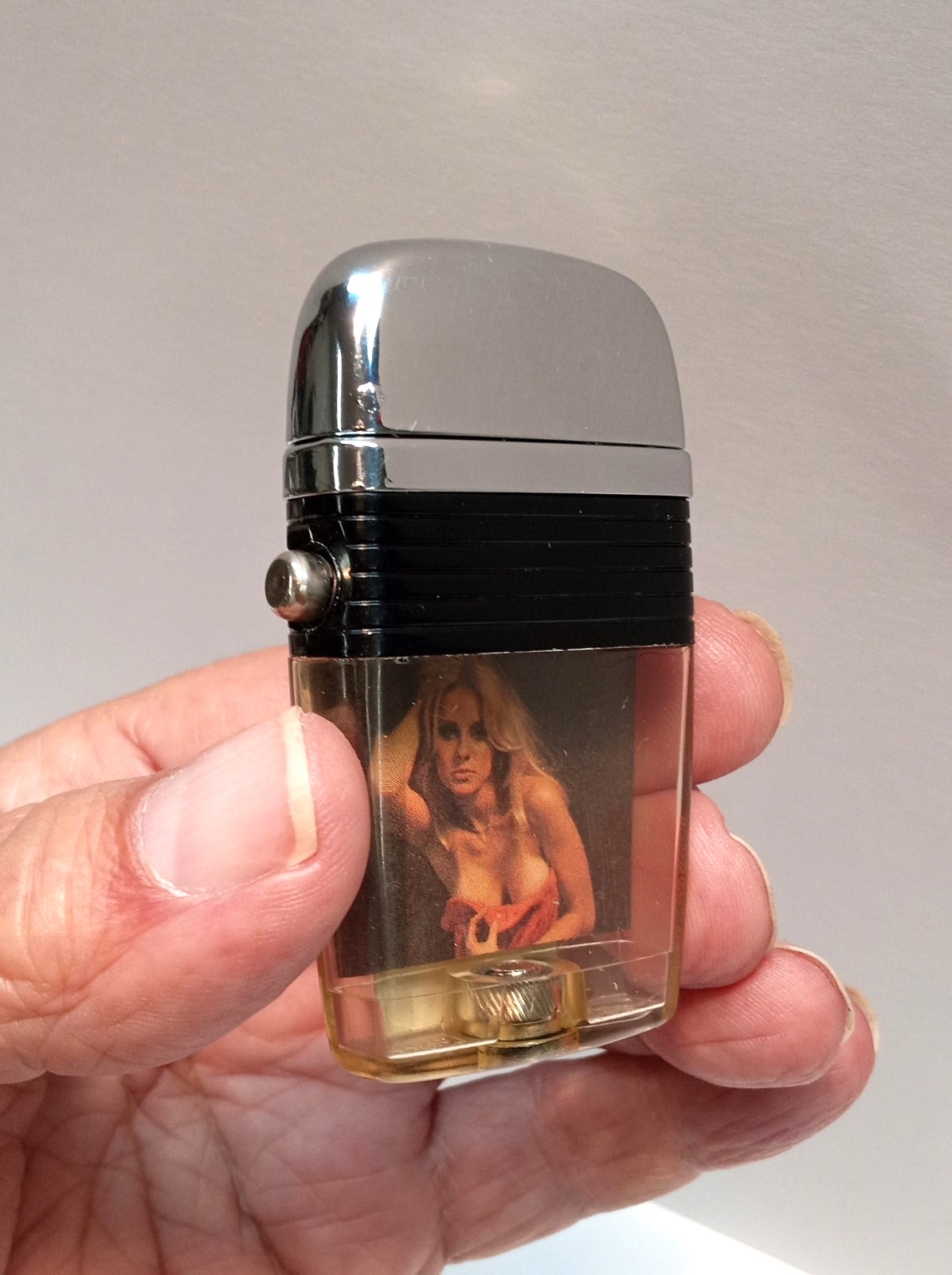 Vintage NOS Scripto VU Lighter Sexy Female Model Pinup Girl New Never Used Rare