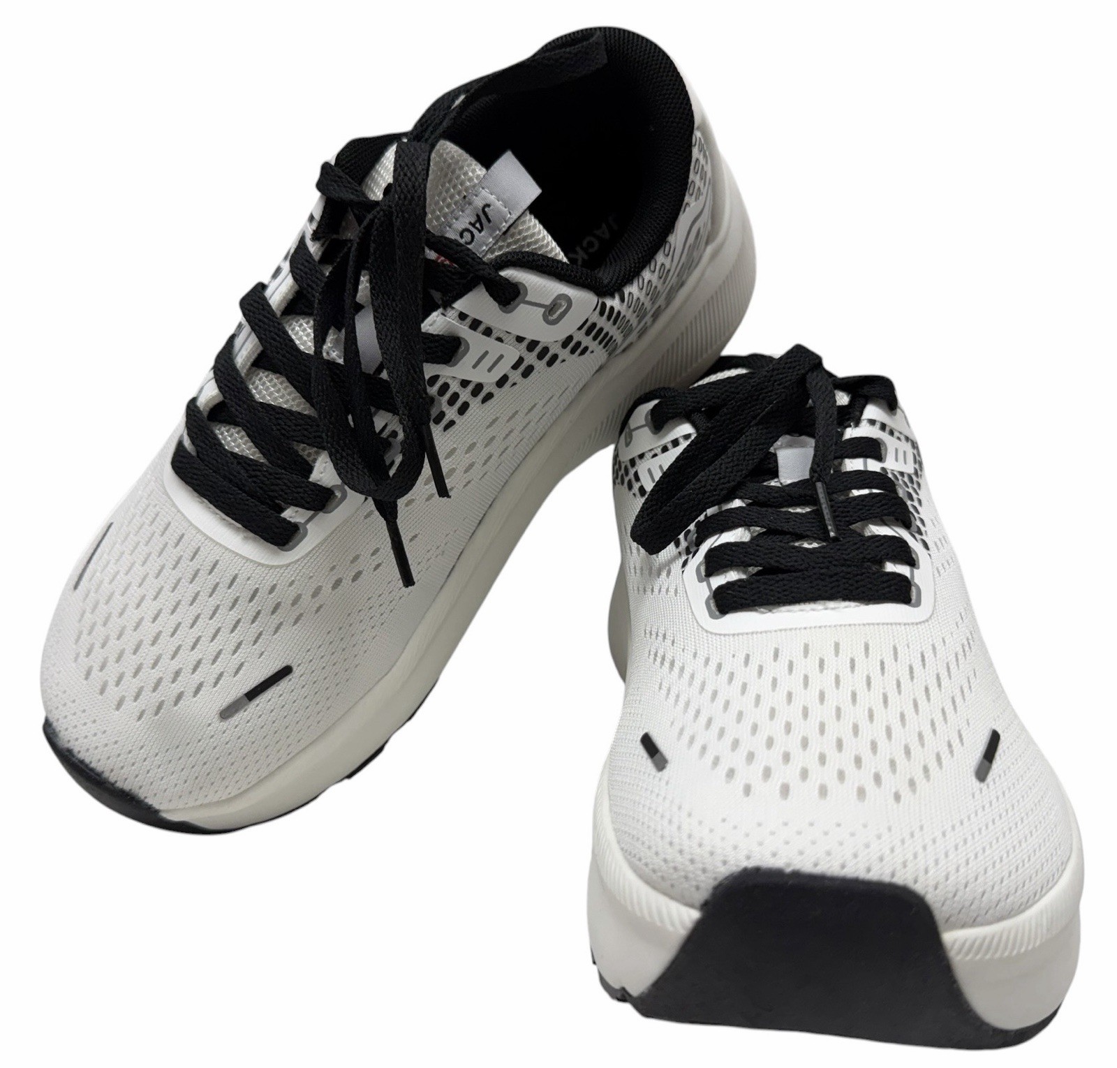 JACKSHIBO Women’s Size 10 Walking Running Shoes White Black Athletic Sneakers JACKSHIBO Women’s Size 10 Walking Running Shoes White Black Athletic Sneakers