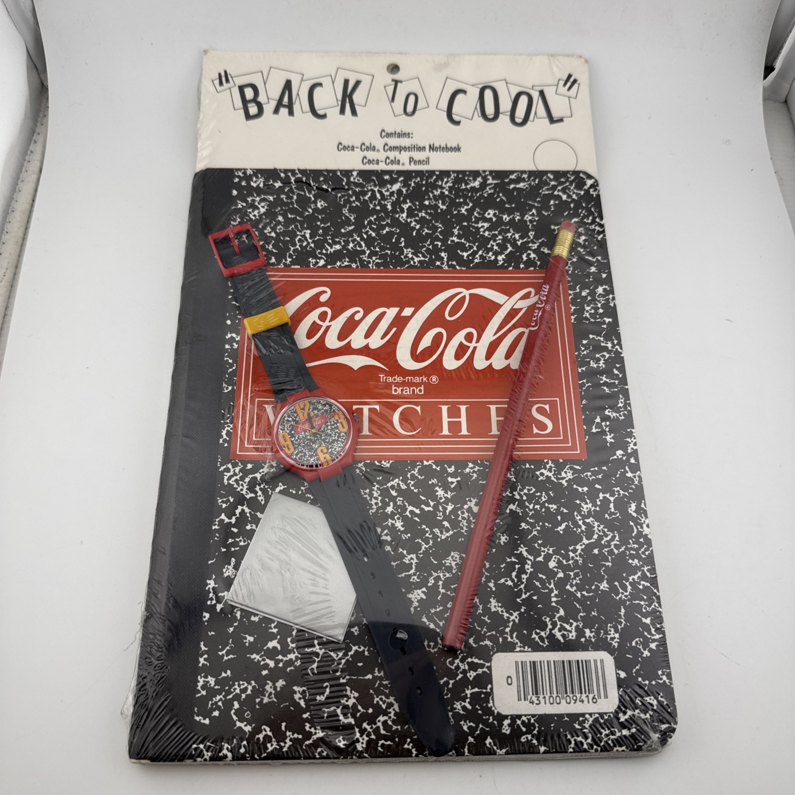 Swatch Coca Cola Watch Back To School W/ NOTEBOOK + Pencil - Coca Cola - New Swatch Coca Cola Watch Back To School W/ NOTEBOOK + Pencil - Coca Cola - New