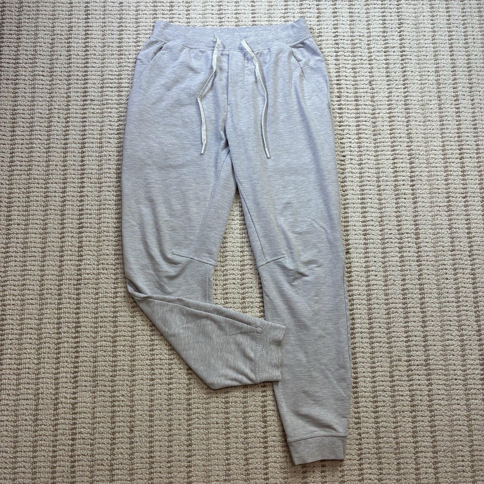 Lululemon Men\'s City Sweat Jogger Light Gray Heather Fleece Sweatpants M Stretch Lululemon Men\'s City Sweat Jogger Light Gray Heather Fleece Sweatpants M Stretch