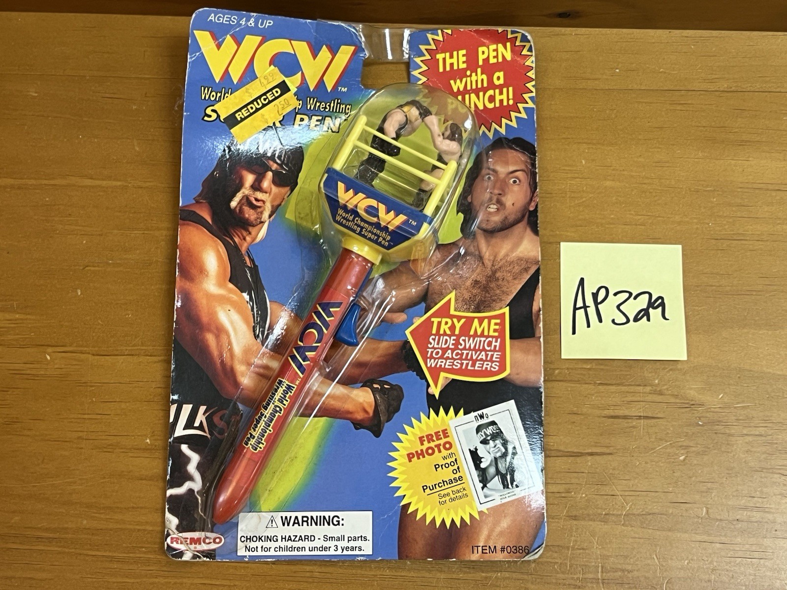 WCW WWE WWF Super Pen Mini Ring Hollywood Hulk Hogan The Giant Big Show Remco