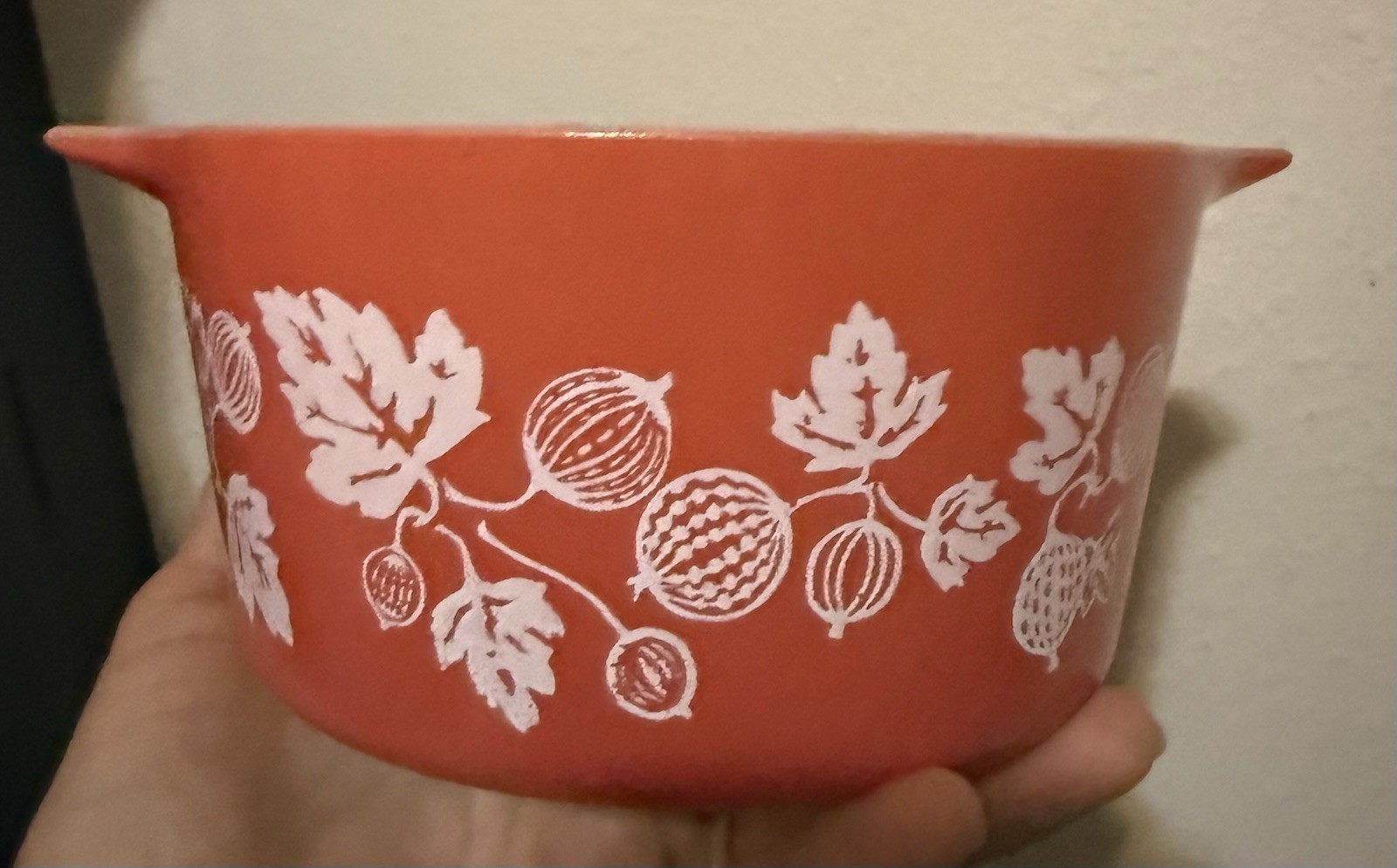 Rare Coral Red JAJ Pyrex Casserole Dish Rare Coral Red JAJ Pyrex Casserole Dish