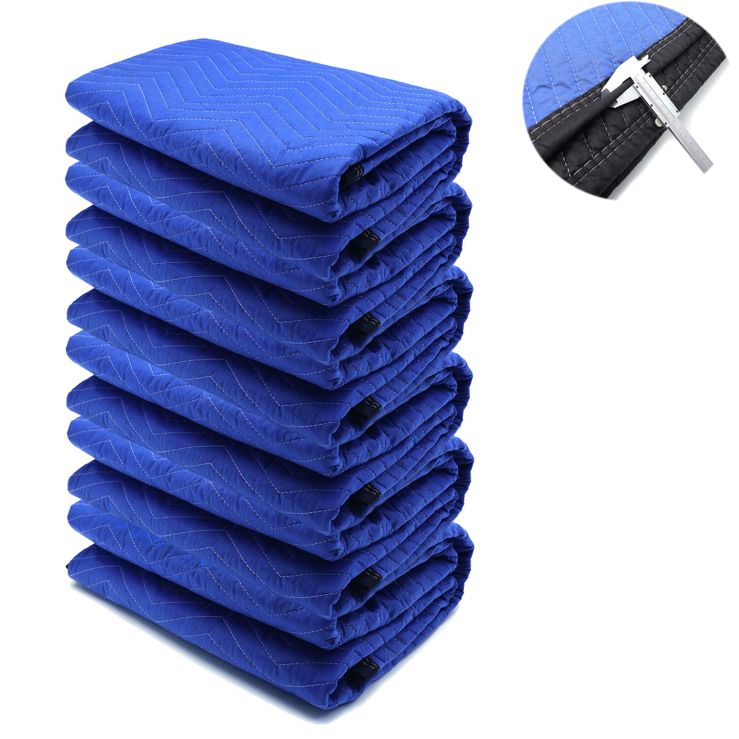 72x80 6PCs Extra Thick Furniture Moving Packing Blanket For Shipping Furniture P