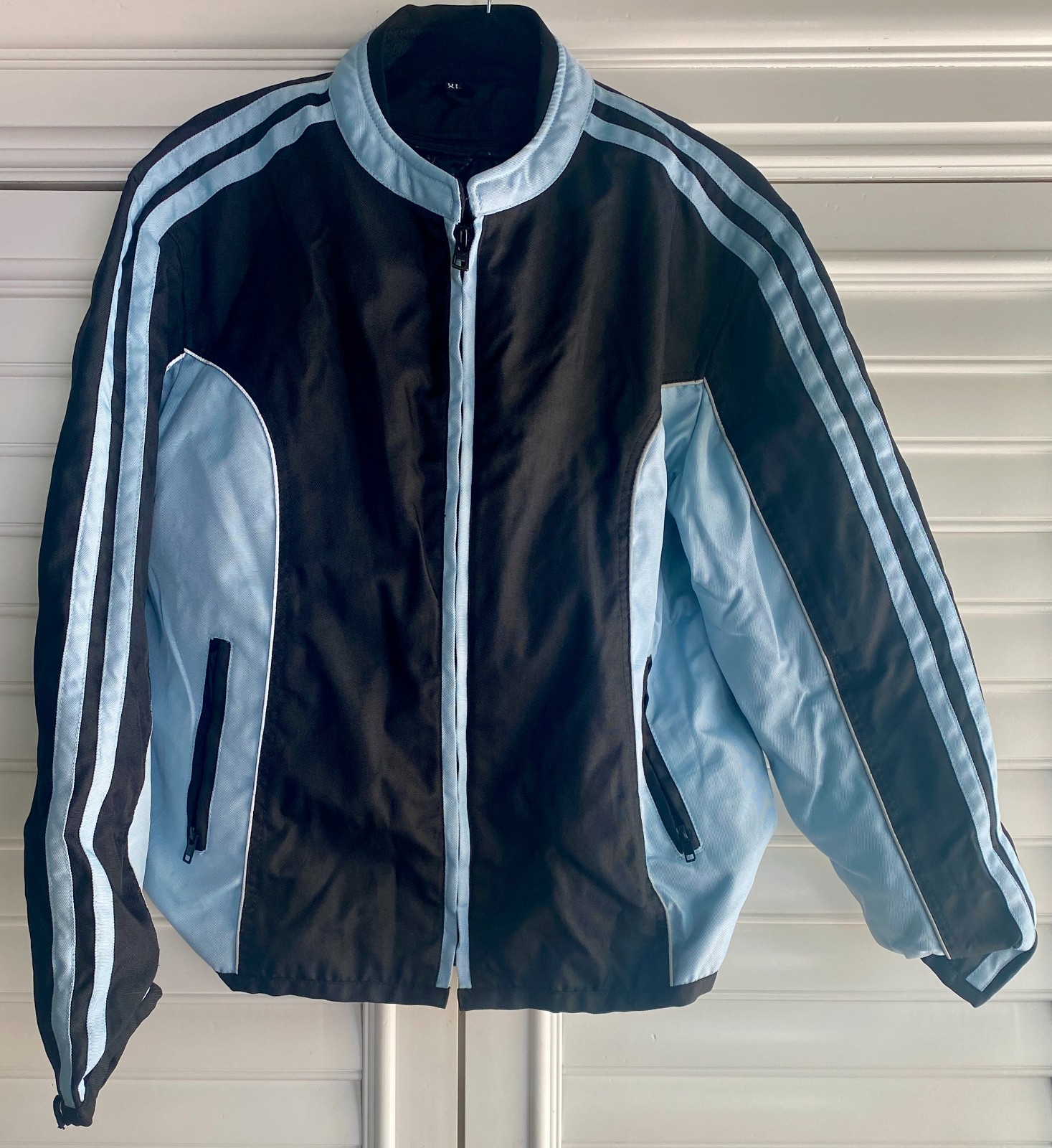 Daniel Donovan Motorcycle Riding Jacket Biker Blue Black Size XL Zipper Lining Daniel Donovan Motorcycle Riding Jacket Biker Blue Black Size XL Zipper Lining