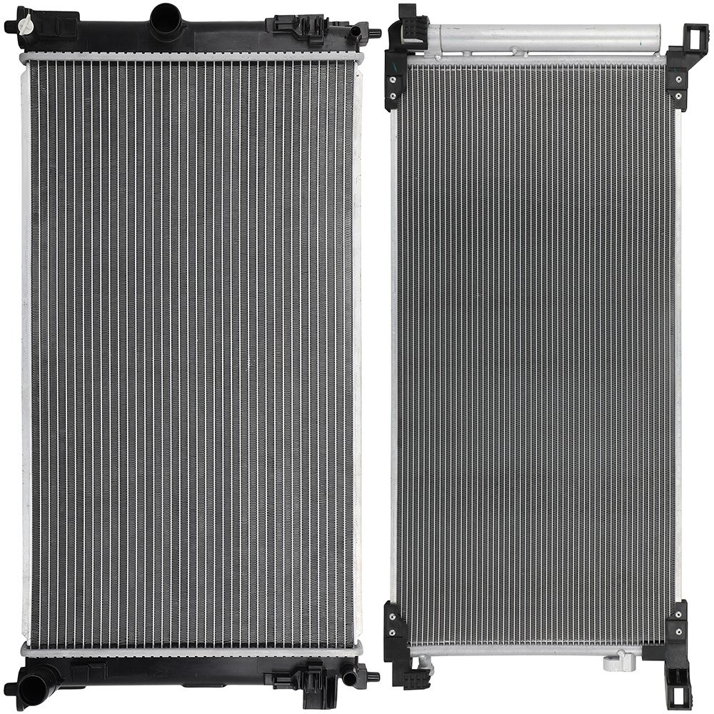 Aluminum Radiator & AC Condenser Cooling Kit For 2019-2022 Toyota Corolla Aluminum Radiator & AC Condenser Cooling Kit For 2019-2022 Toyota Corolla