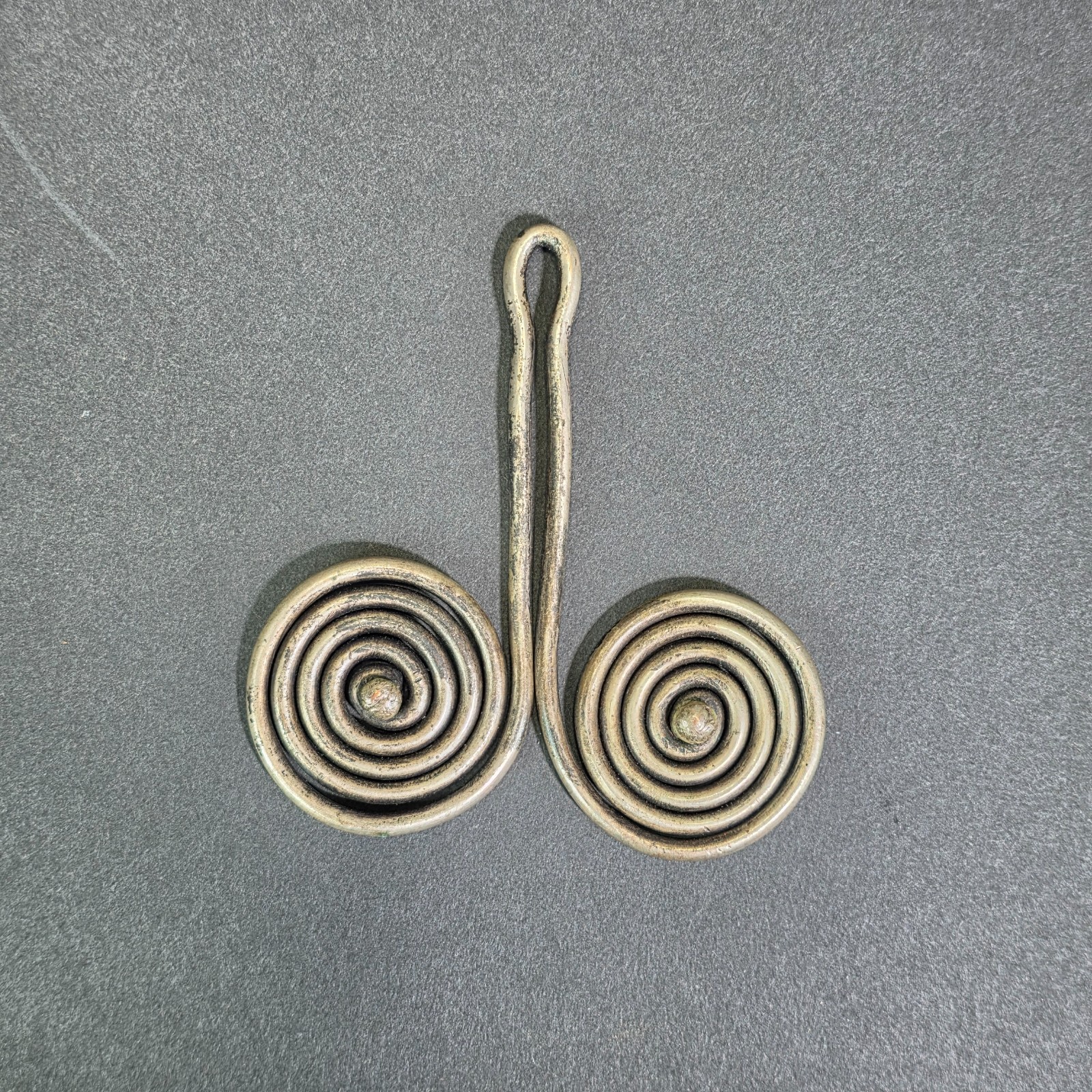 Antique Batak Padung Padung Silver Earring Sumatra Indonesia Tribal Spiral