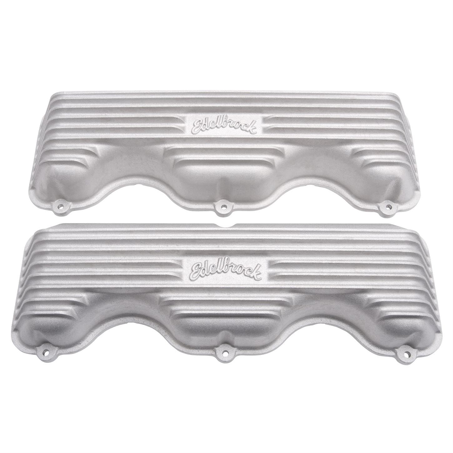 Edelbrock 41409 Classic 348/409 Satin Valve Covers