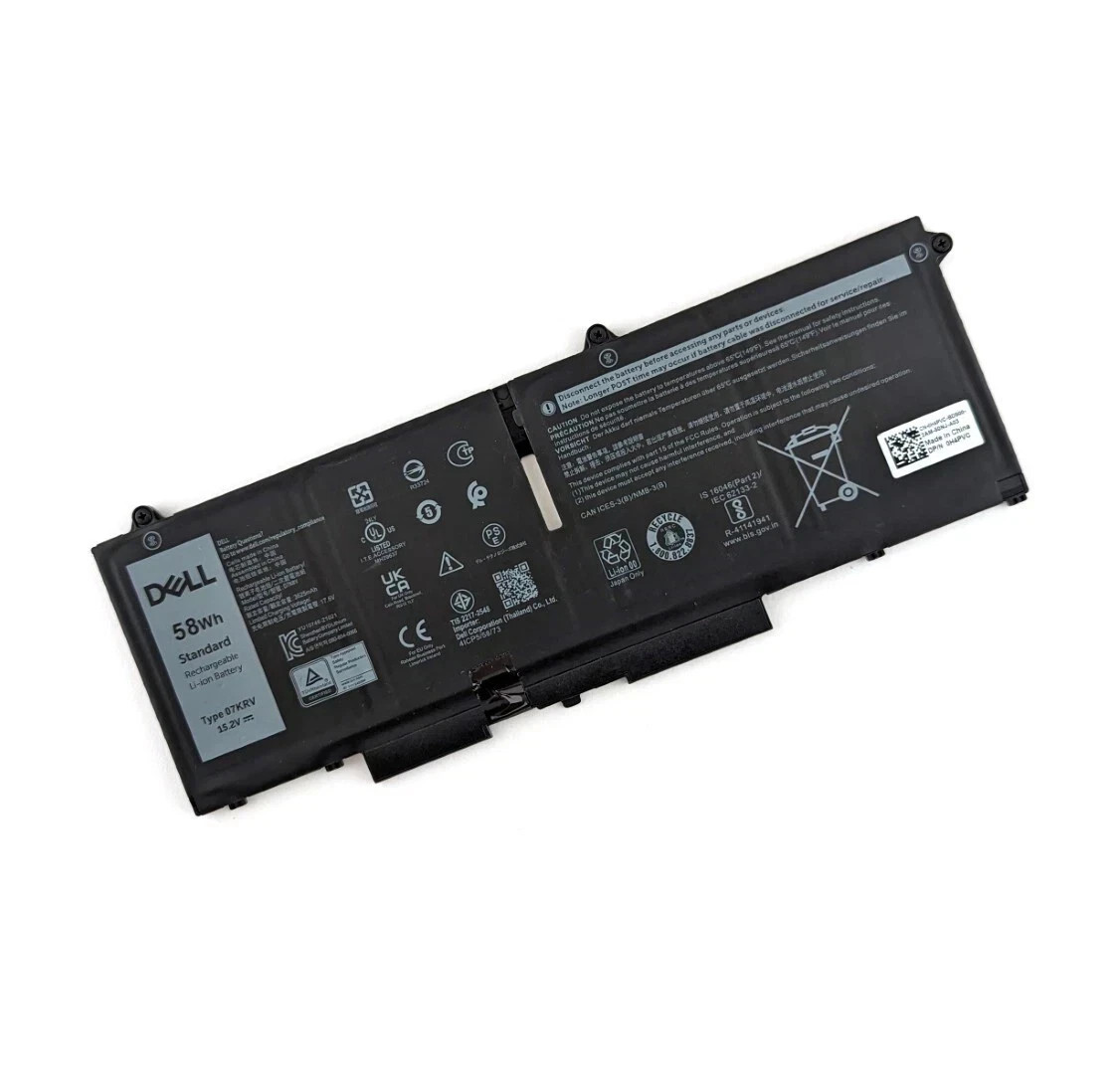 NEW Genuine 58Wh 07KRV Battery for Dell Latitude 5430 5530 P104F005 006 P137G004