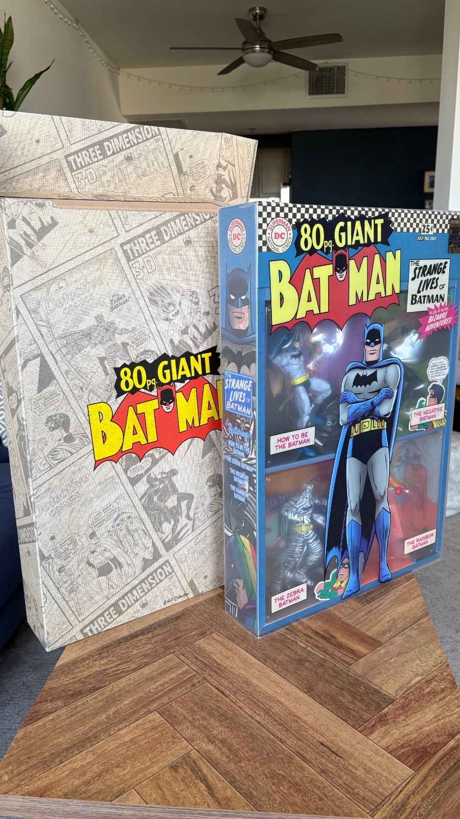 2019 SDCC STRANGE LIVES OF BATMAN SET MATTEL, NEW WITH PROTECTIVE WRAPPER