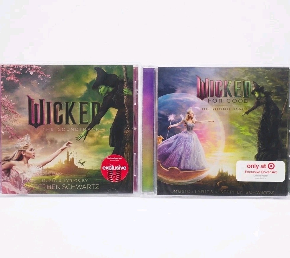 *2x Wicked & Wicked: For Good The Soundtrack Target Excl w Poster NEW *Cracked* *2x Wicked & Wicked: For Good The Soundtrack Target Excl w Poster NEW *Cracked*