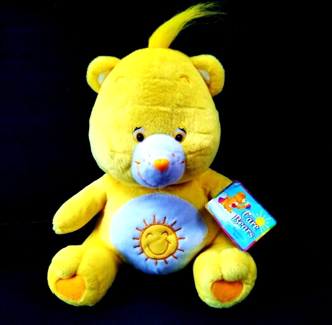 Care Bears FUNSHINE BEAR Plush Sitting 12” Nanco 2004 Vintage Stuffed Animal NWT Care Bears FUNSHINE BEAR Plush Sitting 12” Nanco 2004 Vintage Stuffed Animal NWT