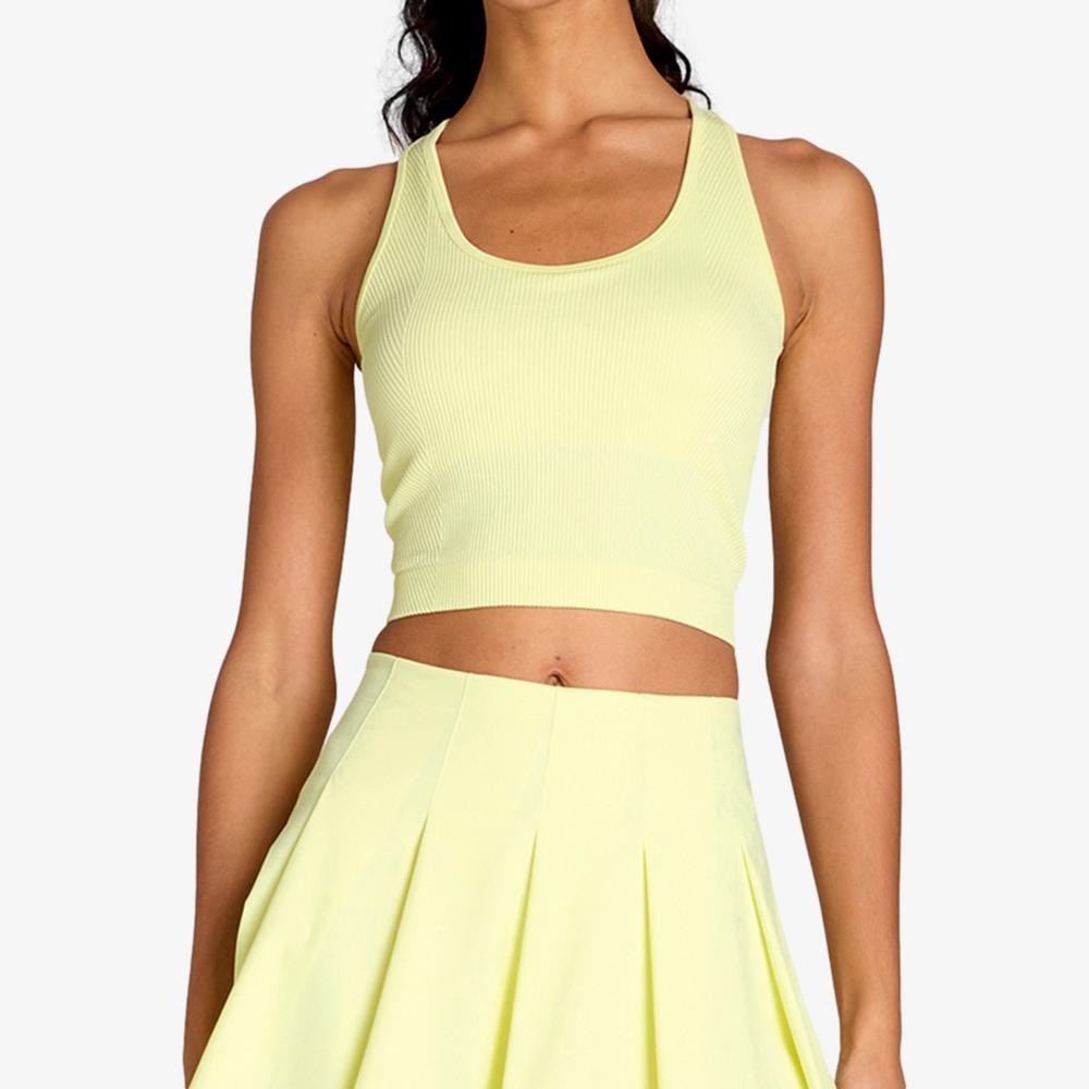Wilson Women\'s Everyday Brami Tennis Tank Top Yellow Size MNWT ($58 Retail) Wilson Women\'s Everyday Brami Tennis Tank Top Yellow Size MNWT ($58 Retail)
