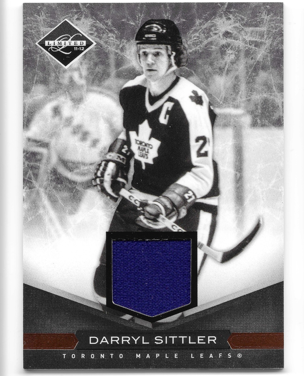 Darryl Sittler 2011-12 Panini Limited - #16 Patch /99 (MEM) Darryl Sittler 2011-12 Panini Limited - #16 Patch /99 (MEM)