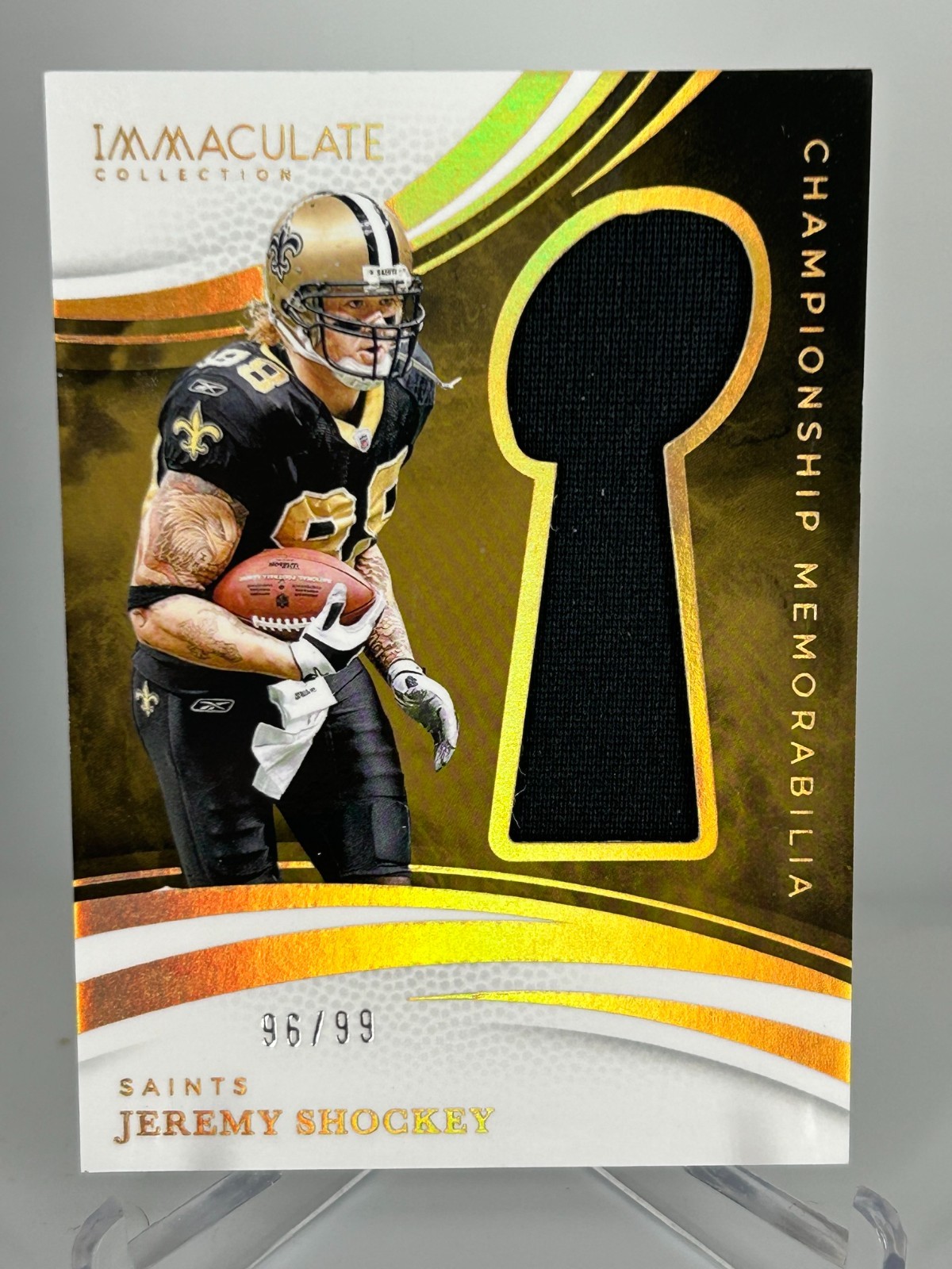 2025 Immaculate -Jeremy Shockey Championship Memorabilia /99 #CM-JSY 2025 Immaculate -Jeremy Shockey Championship Memorabilia /99 #CM-JSY
