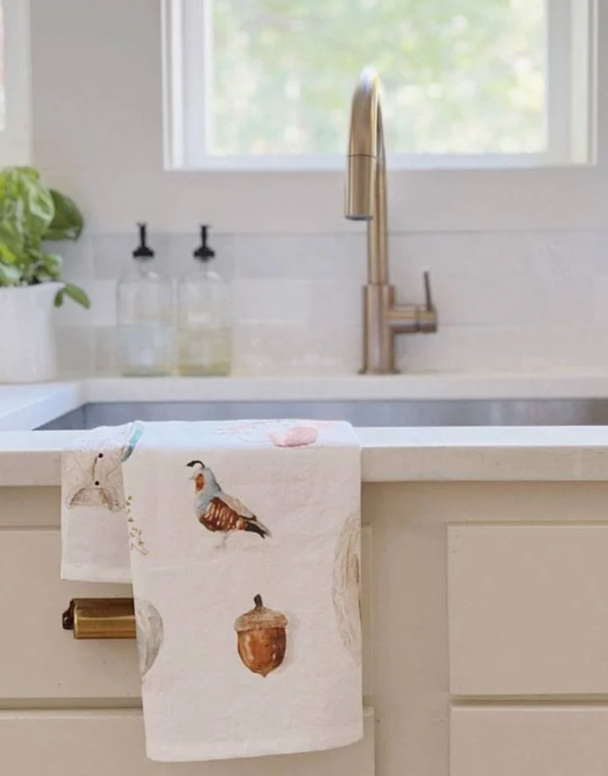 NWT Anthropologie -Emily Lex Studio Cotton Autumn Flour Sack Tea Towel 19 x 28\ NWT Anthropologie -Emily Lex Studio Cotton Autumn Flour Sack Tea Towel 19 x 28\