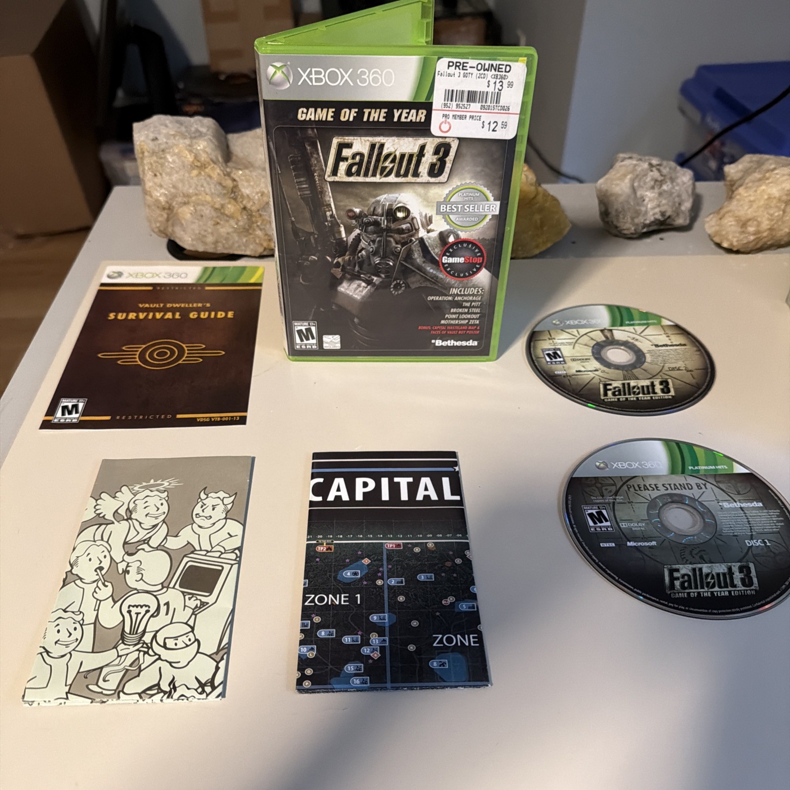 Fallout 3 Game Of The Year Platinum Hits GameStop - Tested. CIB. Near Mint Fallout 3 Game Of The Year Platinum Hits GameStop - Tested. CIB. Near Mint