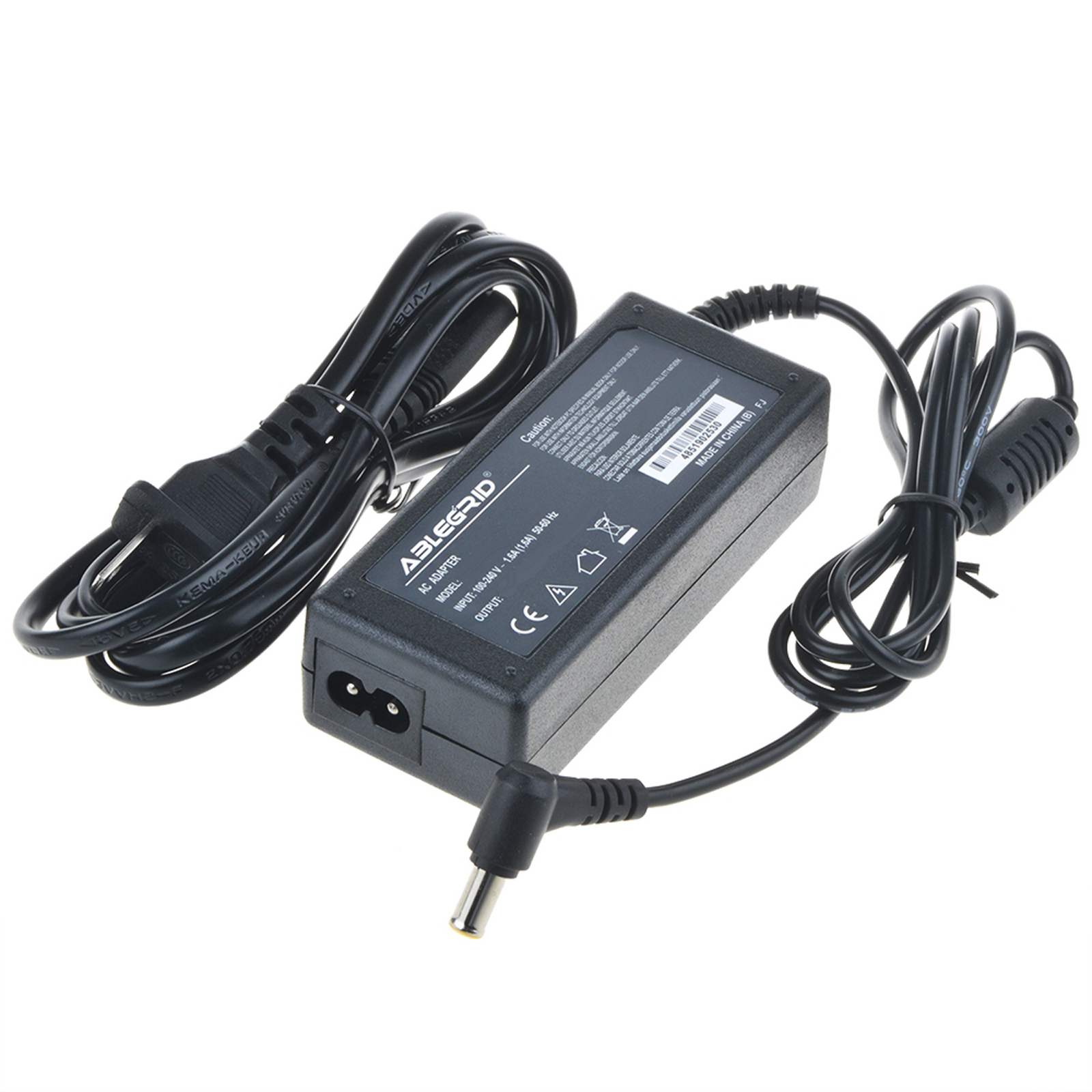 65W AC DC Adapter For LG 35WN65C-B UltraWide Quad HD Monitor Charger Power Cord