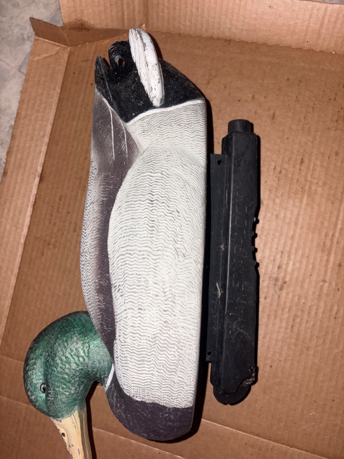 Vintage Plastic Floating Duck Decoy Greenhead Gear 2003 Hen Drake Pair