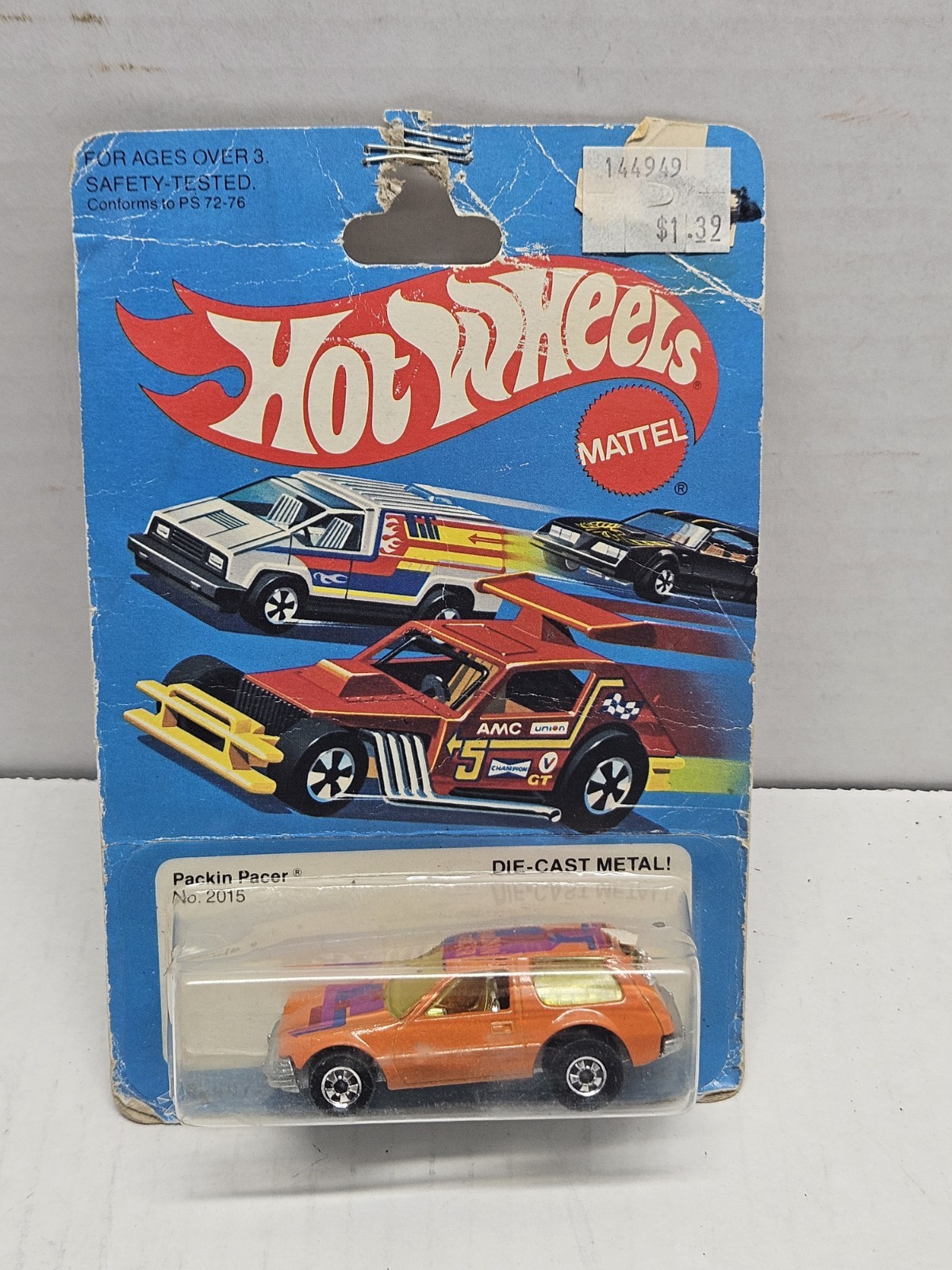 Vintage 1979 Hot Wheels Packin Pacer Orange #2015 Vintage 1979 Hot Wheels Packin Pacer Orange #2015
