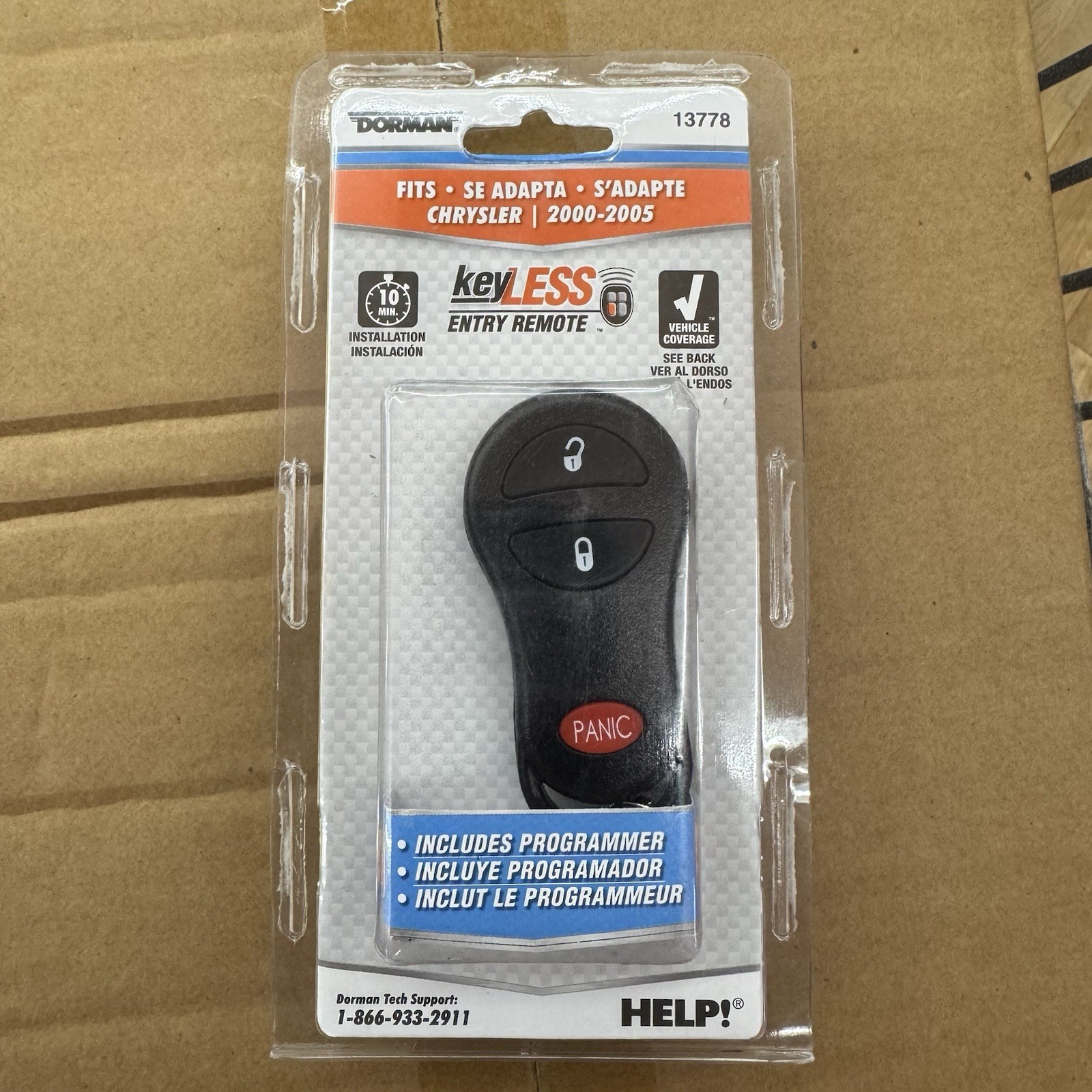 Dorman 13778 Keyless Entry Remote 3 Button fits Chrysler Dodge Jeep models Dorman 13778 Keyless Entry Remote 3 Button fits Chrysler Dodge Jeep models