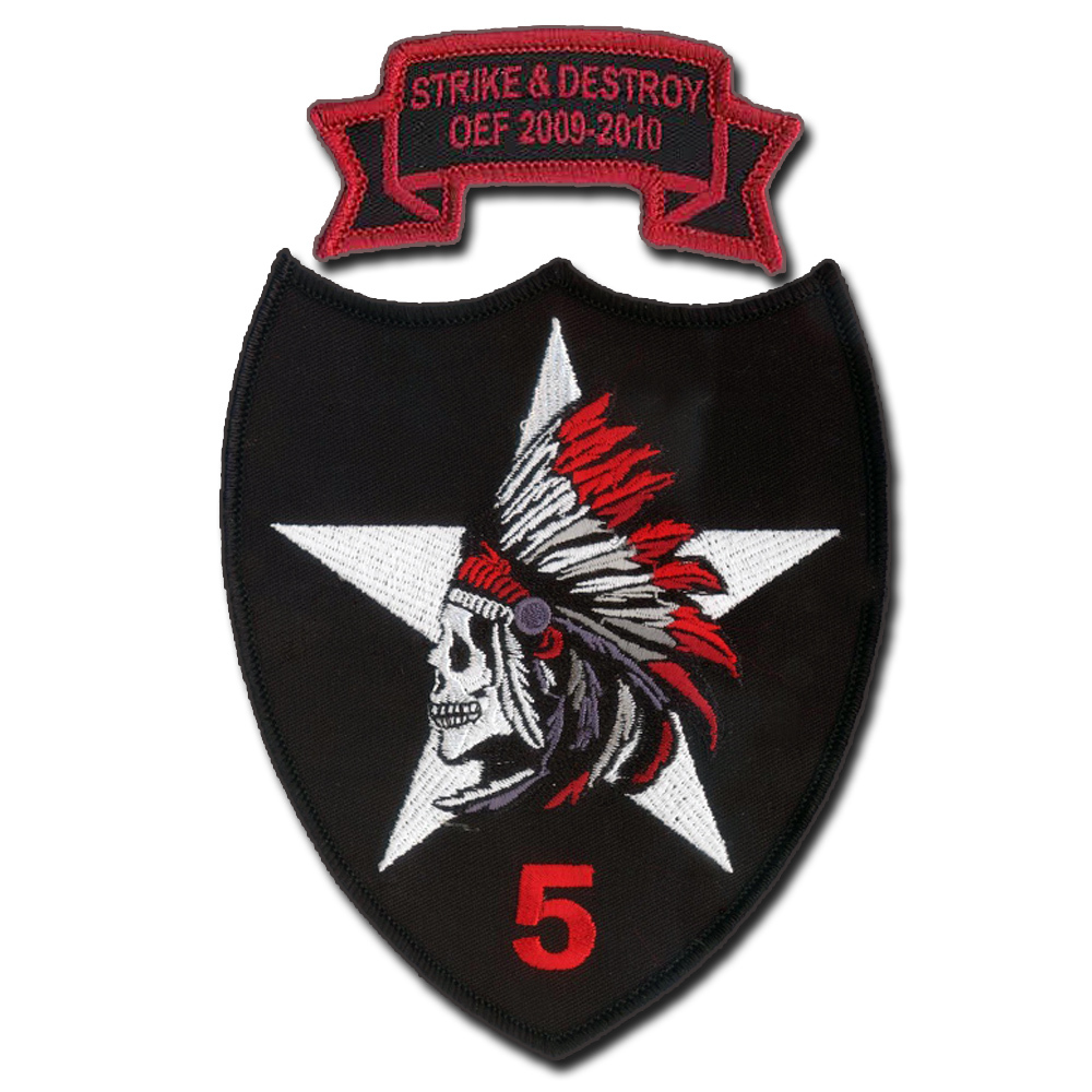 5-2 Infantry (5th Stryker Brigade) STRIKE & DESTROY Embroidered Patch and Tab