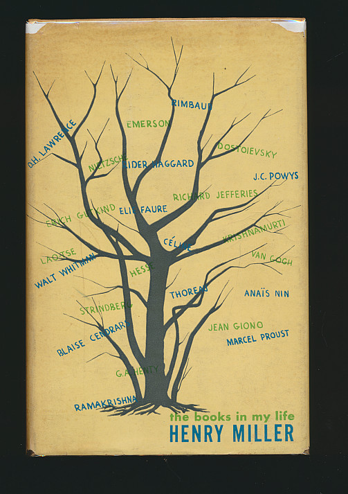 Henry Miller 1952 First Edition + Dust Jacket  The Books in My Life