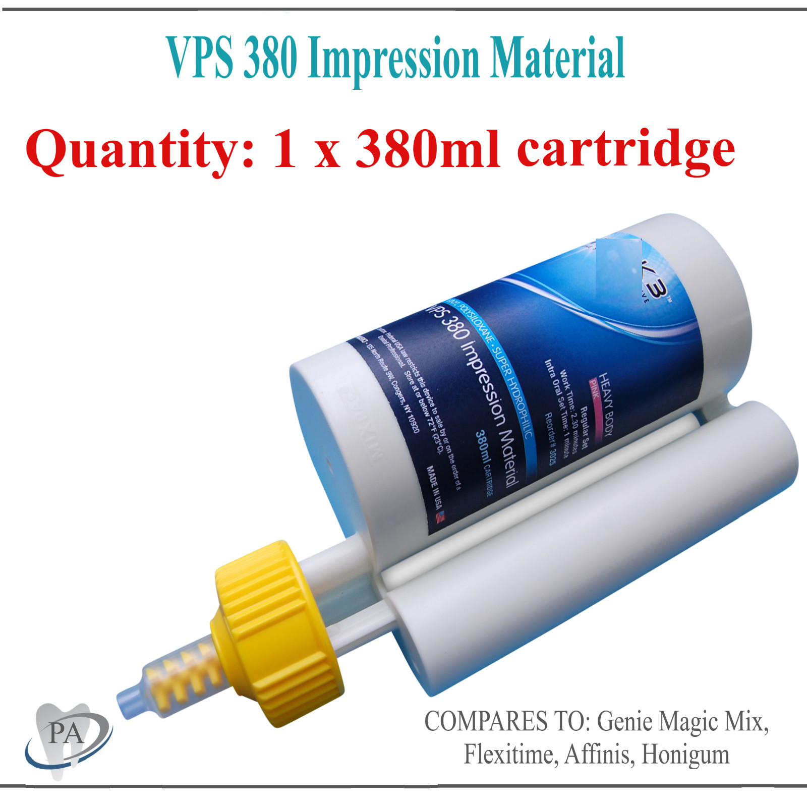 380ml VPS Impression Material PVS Heavy Body Monophase 1/2Pk Impregum Penta Type 380ml VPS Impression Material PVS Heavy Body Monophase 1/2Pk Impregum Penta Type