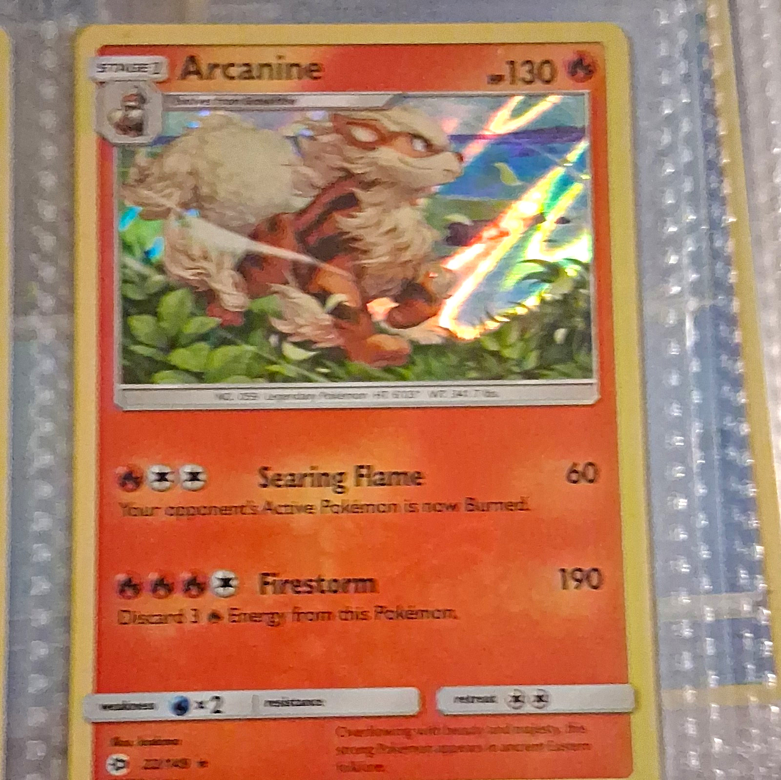 The Pokémon Company Arcanine 22/149 Sun & Moon Holo Rare EN 130 HP The Pokémon Company Arcanine 22/149 Sun & Moon Holo Rare EN 130 HP