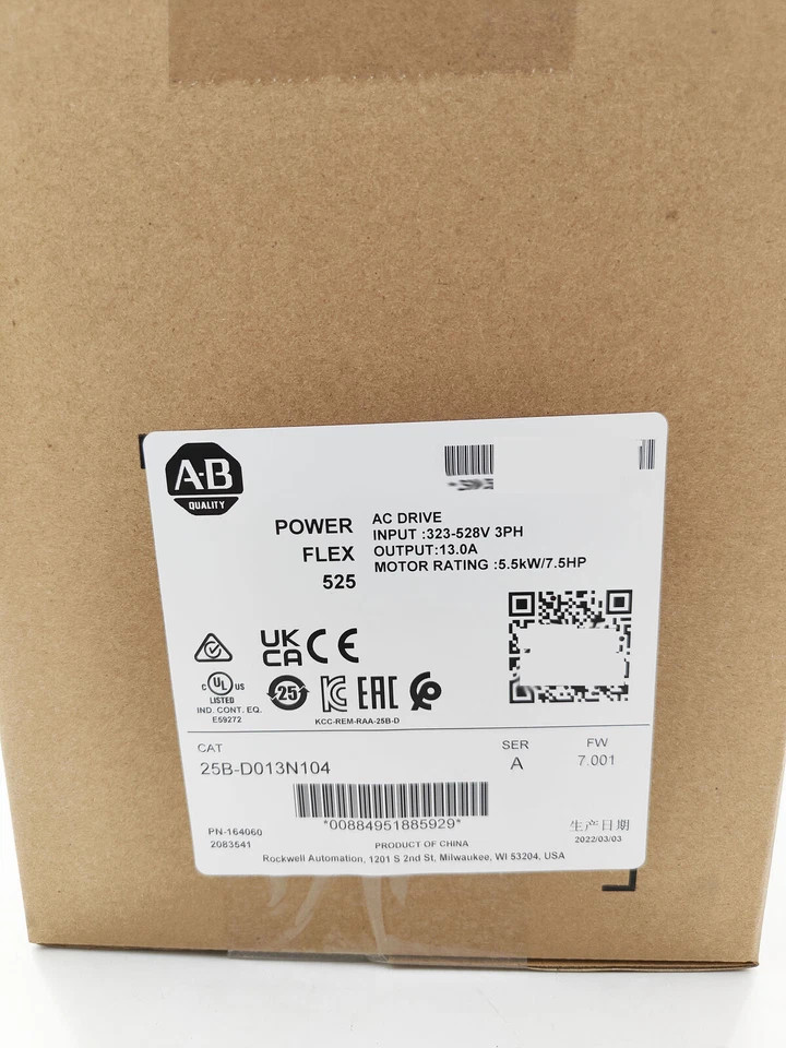 1PC NEW Allen-Bradley 25B-D013N104 PowerFlex 525 25BD013N104 AC Drive Fast deliv 1PC NEW Allen-Bradley 25B-D013N104 PowerFlex 525 25BD013N104 AC Drive Fast deliv
