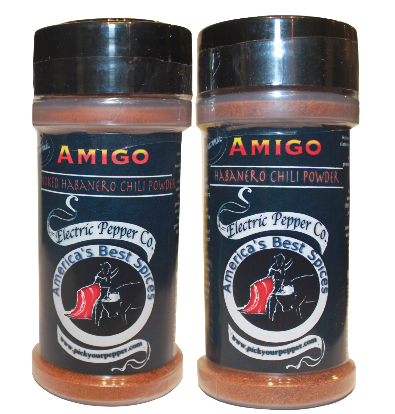 Habanero Chili Pepper Powder Hot Dried Spice Extra Spicy Gift Set 2 x 1.5 oz Habanero Chili Pepper Powder Hot Dried Spice Extra Spicy Gift Set 2 x 1.5 oz