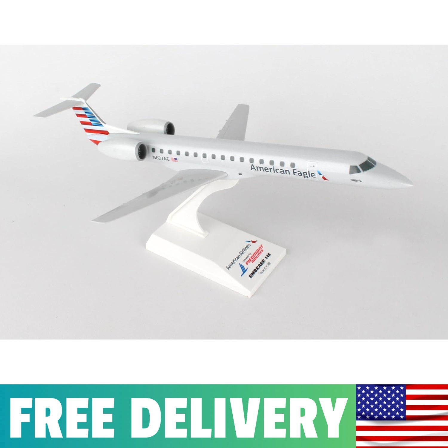Daron American ERJ145 Piedmont 1/100 (SKR906) Daron American ERJ145 Piedmont 1/100 (SKR906)