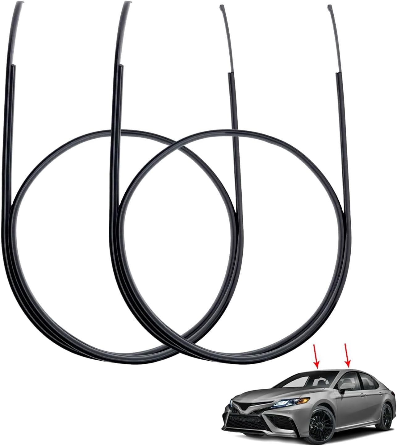 Roof Drip Moulding Seal Strips Weatherstrip Fit for Toyota Camry 2018-2022