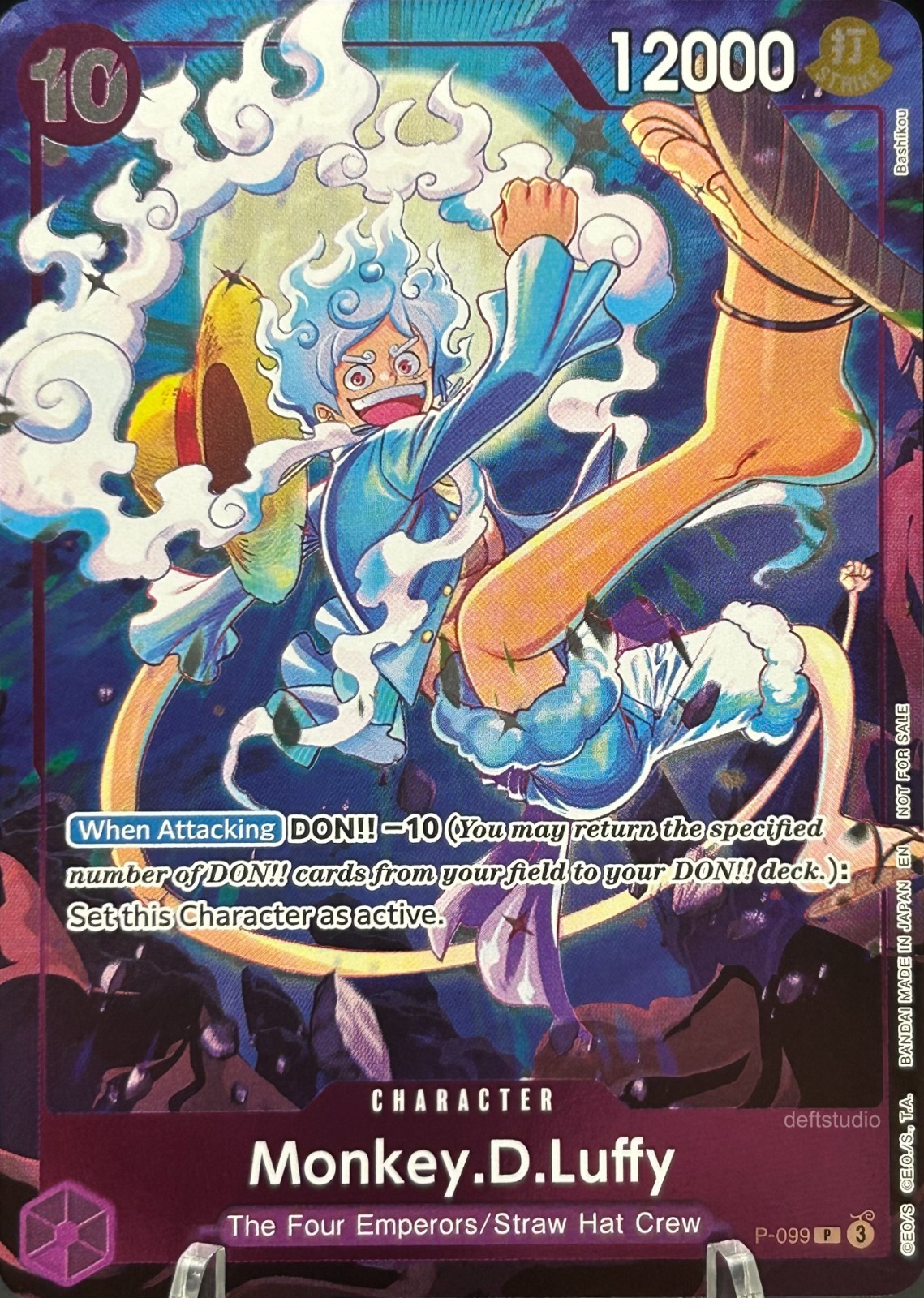 • Monkey.D.Luffy • P-099 Alt Art Foil Gear 5 Event Pack Promo One Piece TCG LP • Monkey.D.Luffy • P-099 Alt Art Foil Gear 5 Event Pack Promo One Piece TCG LP