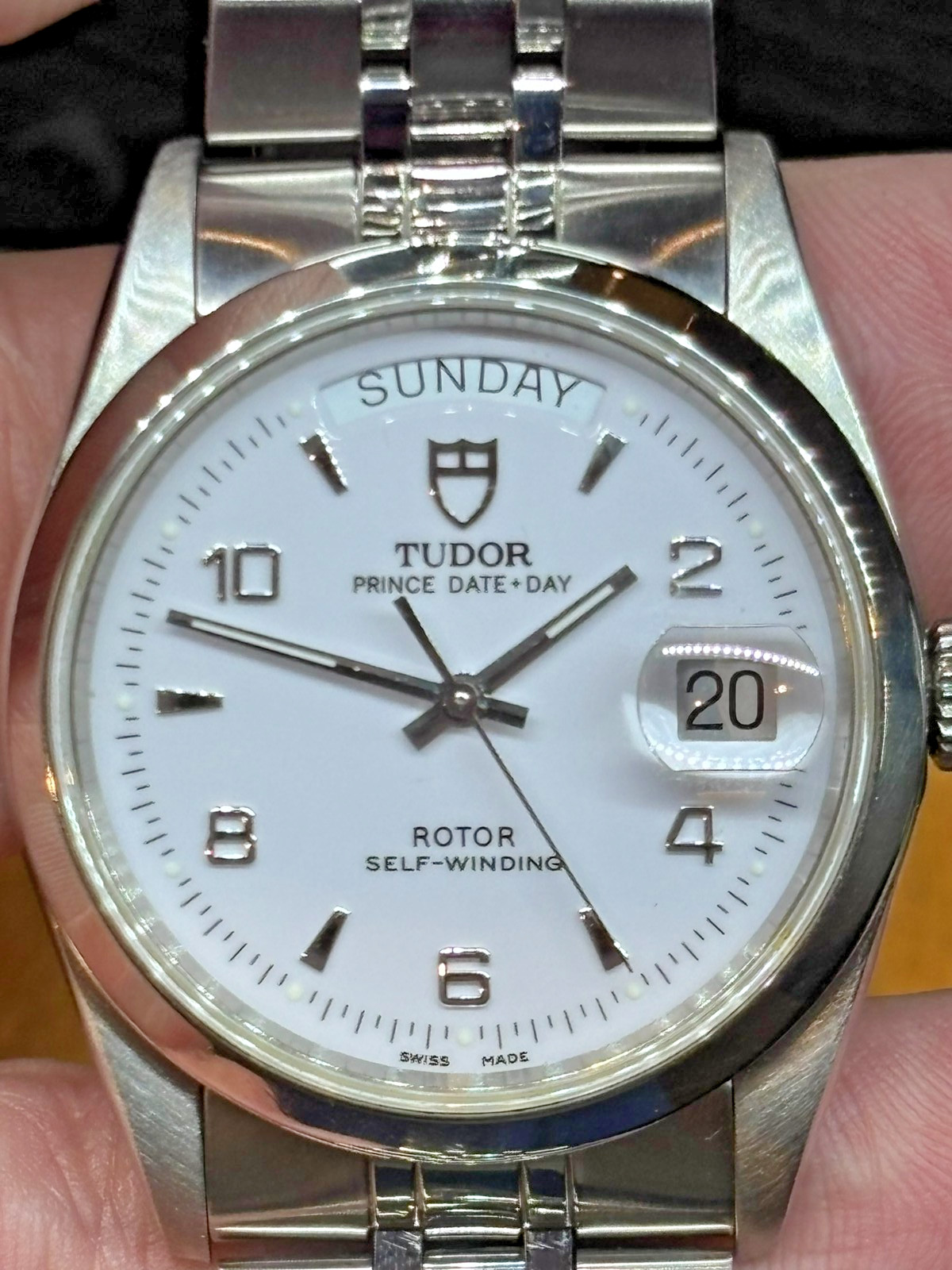 Tudor Prince 76200 Date Day Mens White Automatic Tudor Prince 76200 Date Day Mens White Automatic