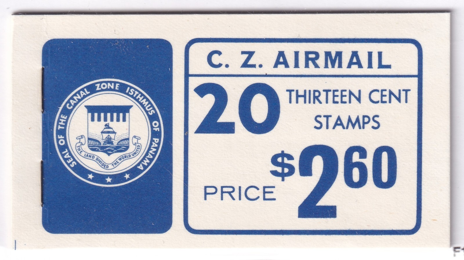 MATT\'S STAMPS US SCOTT #C50a CANAL ZONE 13-CENT BOOKLET, COMPLETE, MNH