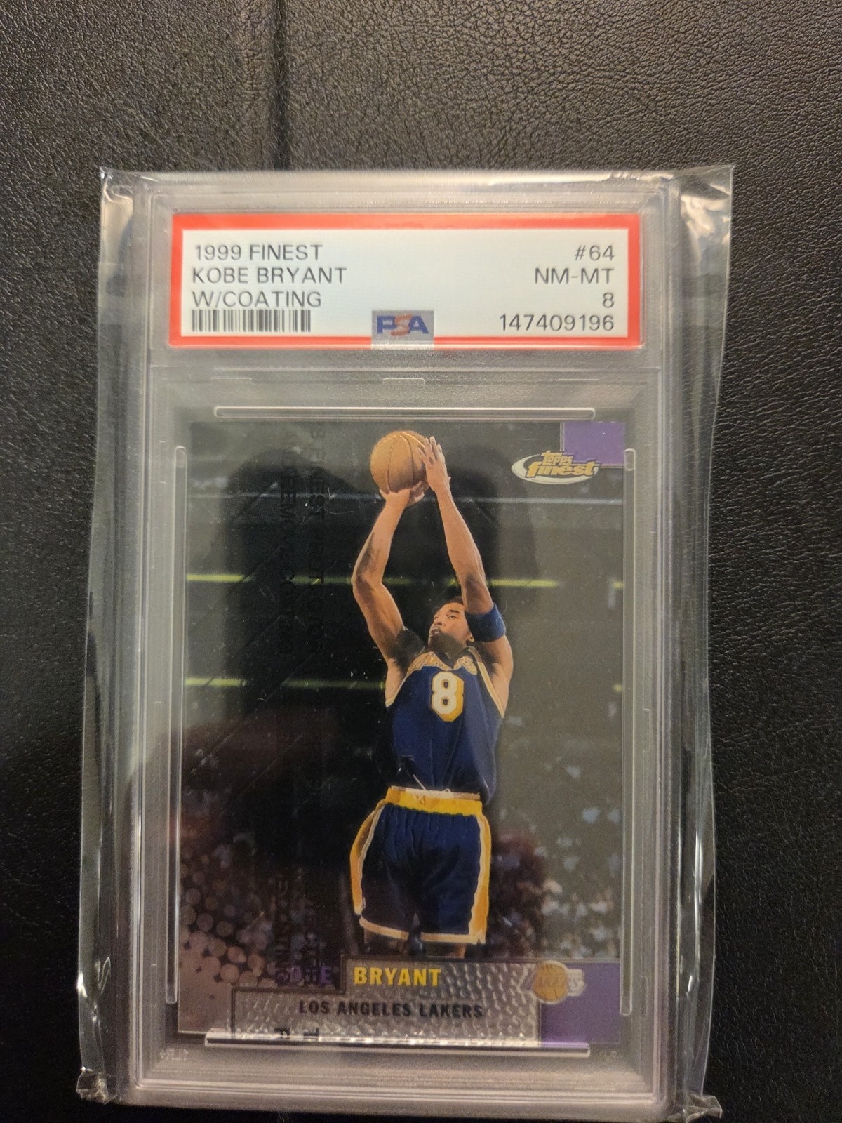 1999-00 Topps Finest - Kobe Bryant #64 PSA 8 1999-00 Topps Finest - Kobe Bryant #64 PSA 8