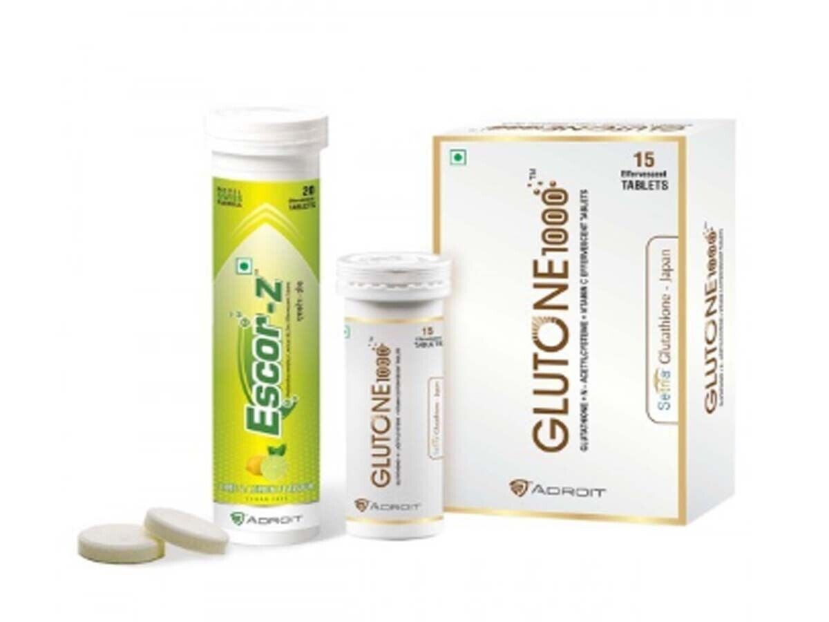 ( Pack of 2 ) Skin Lightening Combo Glutone 1000 with Escor Z ( Pack of 2 ) Skin Lightening Combo Glutone 1000 with Escor Z