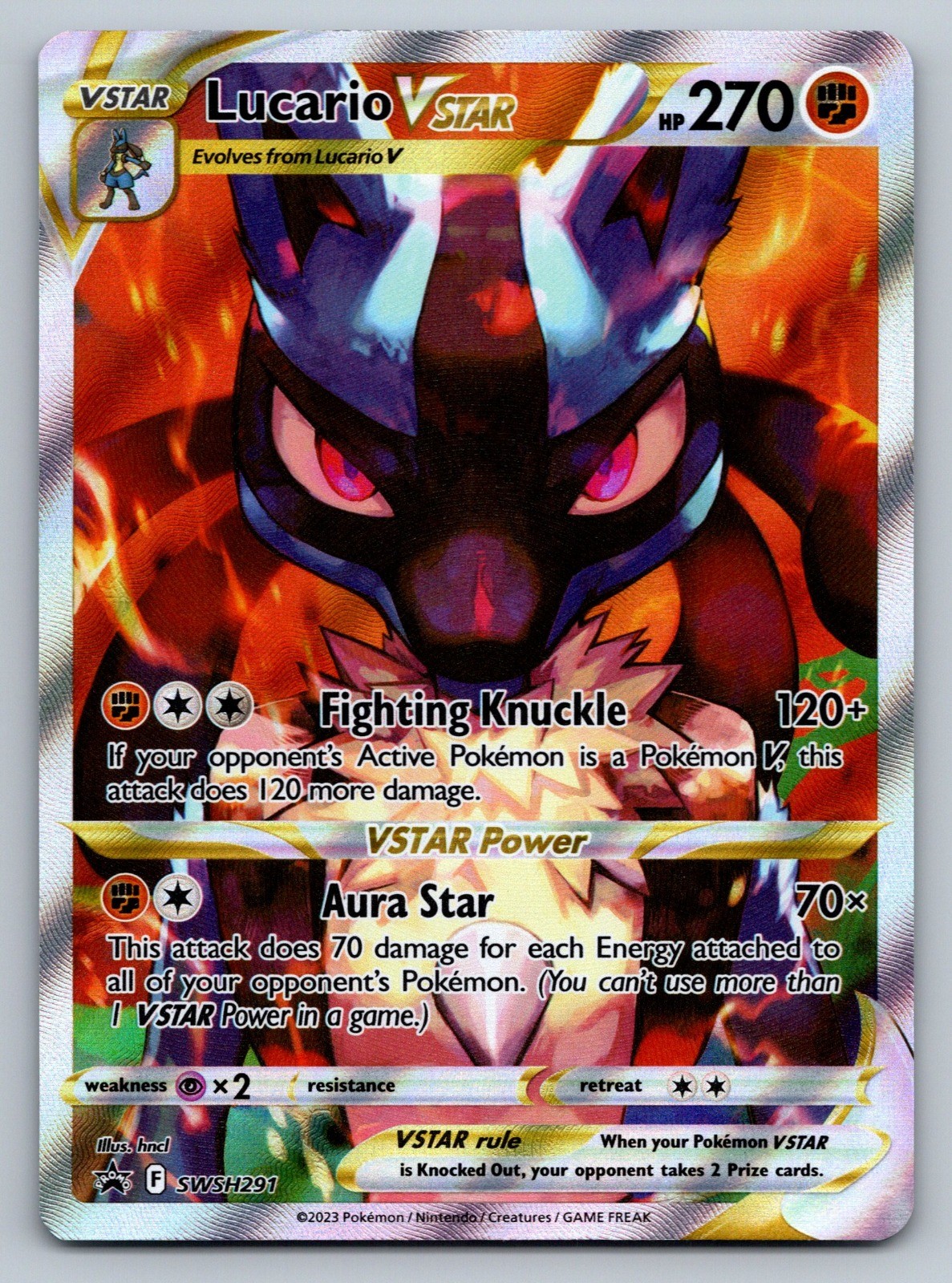 Lucario VSTAR Promo SWSH: Sword & Shield Promo Cards Holo Fighting SWSH291