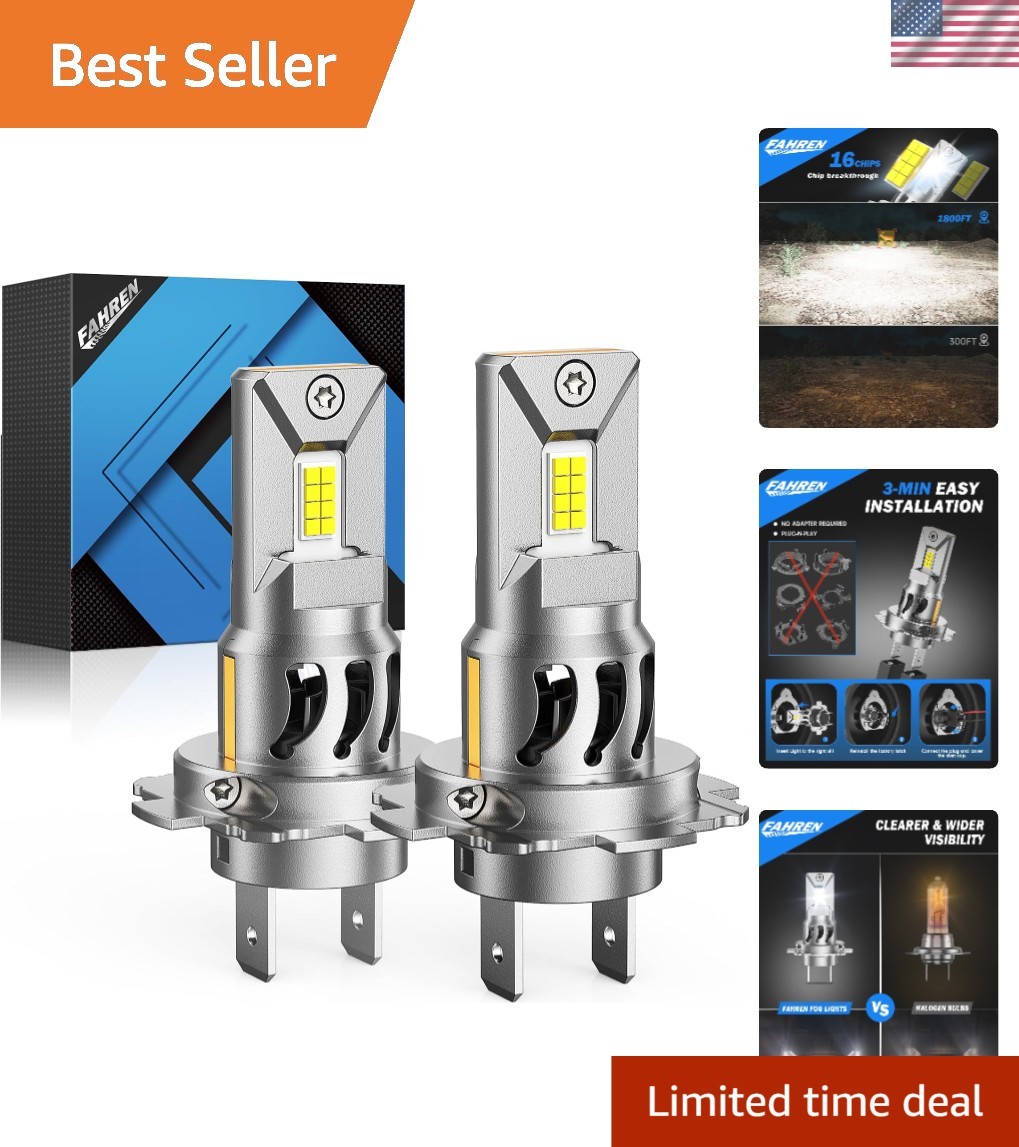 Upgraded H7 Headlight Bulbs, 90000LM 1500% Ultra-Brightness, Real 1:1 Halogen... Upgraded H7 Headlight Bulbs, 90000LM 1500% Ultra-Brightness, Real 1:1 Halogen...