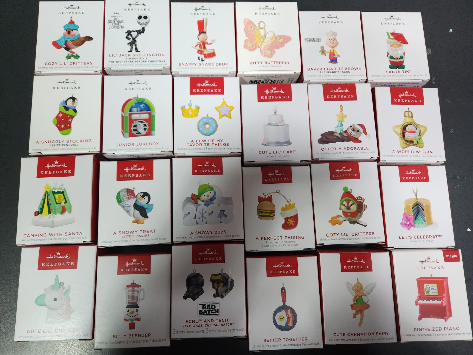 2025 2024 2023 Hallmark MINIATURE Keepsake Ornaments 2025 2024 2023 Hallmark MINIATURE Keepsake Ornaments
