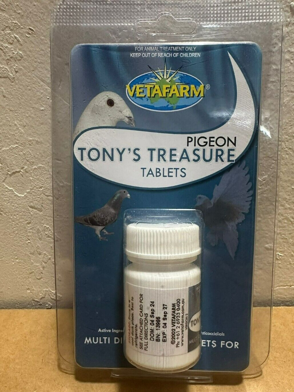 Tony's Treasure Tablets - Multi Disease Cure - 5 in 1 Tablet for Pigeons Tony's Treasure Tablets - Multi Disease Cure - 5 in 1 Tablet for Pigeons