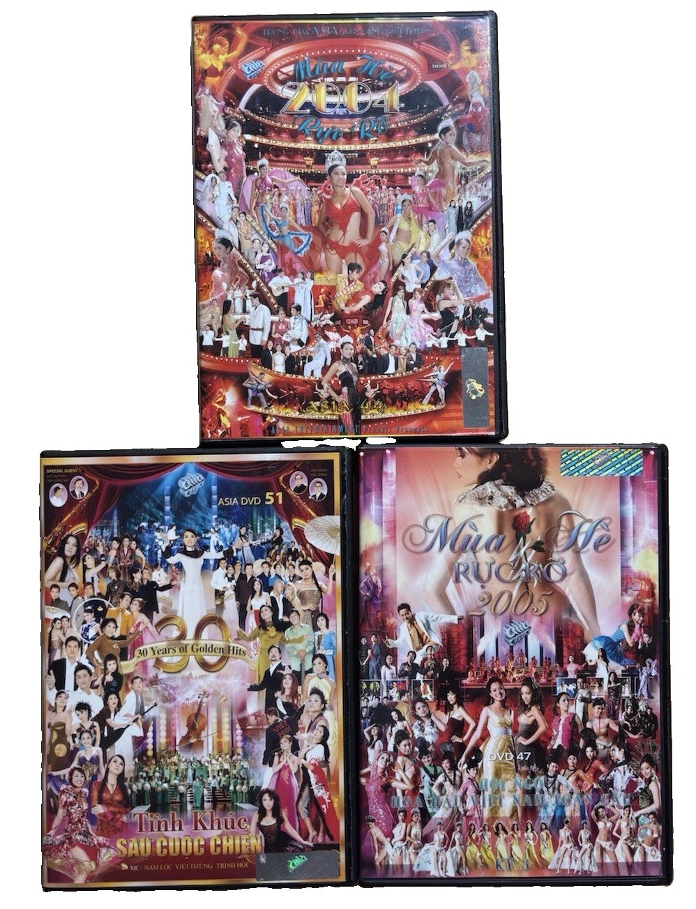 Asia Vietnamese Music DVD Lot 3 Asia 44 47 51 Mua He Ruc Ro Variety Shows Asia Vietnamese Music DVD Lot 3 Asia 44 47 51 Mua He Ruc Ro Variety Shows