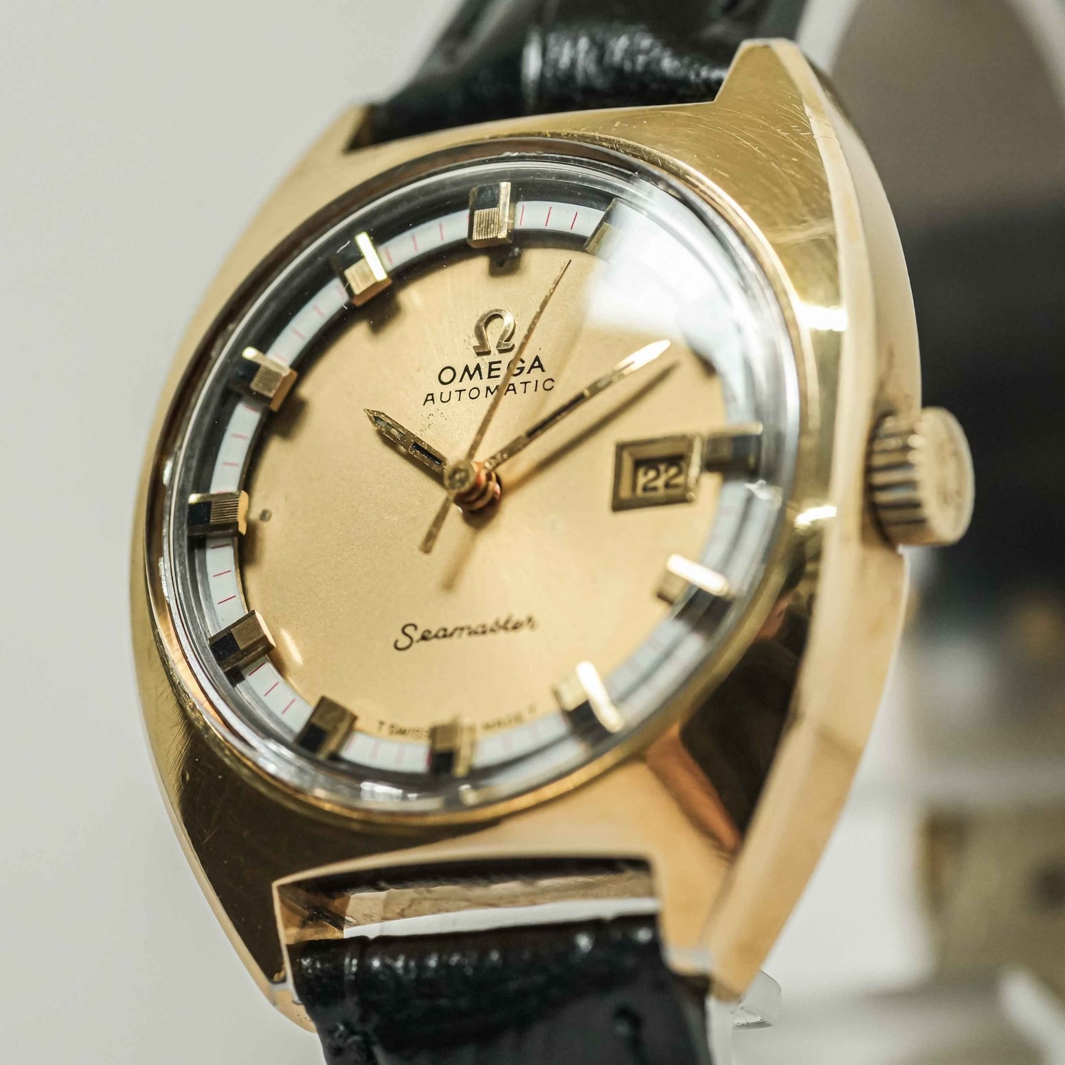 *No Tariffs* Vintage 1970 OMEGA Seamaster Cal.684 Automatic Gold Date 27mm Women