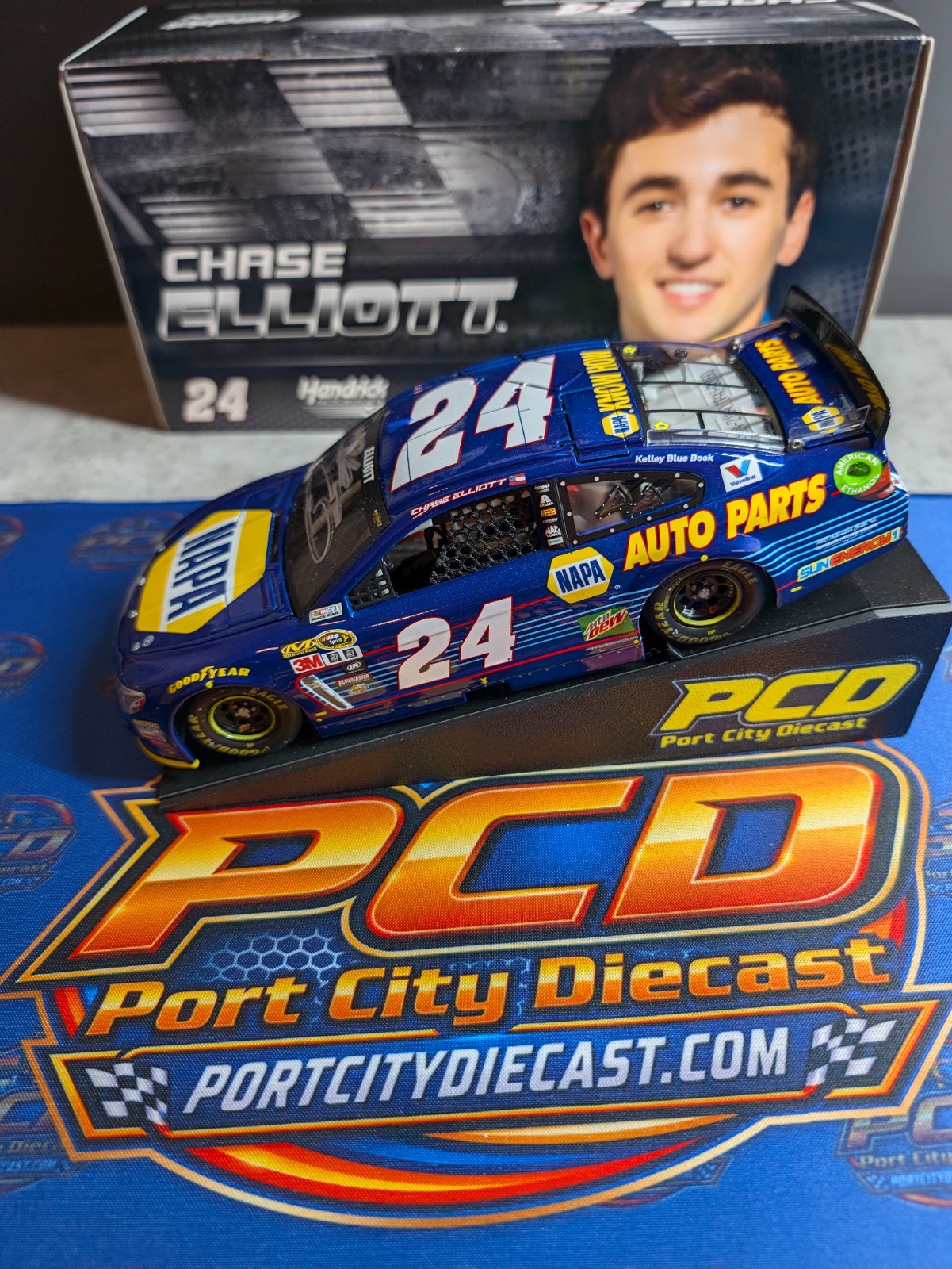 Chase Elliott Autographed 2016 Daytona 500 Pole Winners Car Chase Elliott Autographed 2016 Daytona 500 Pole Winners Car