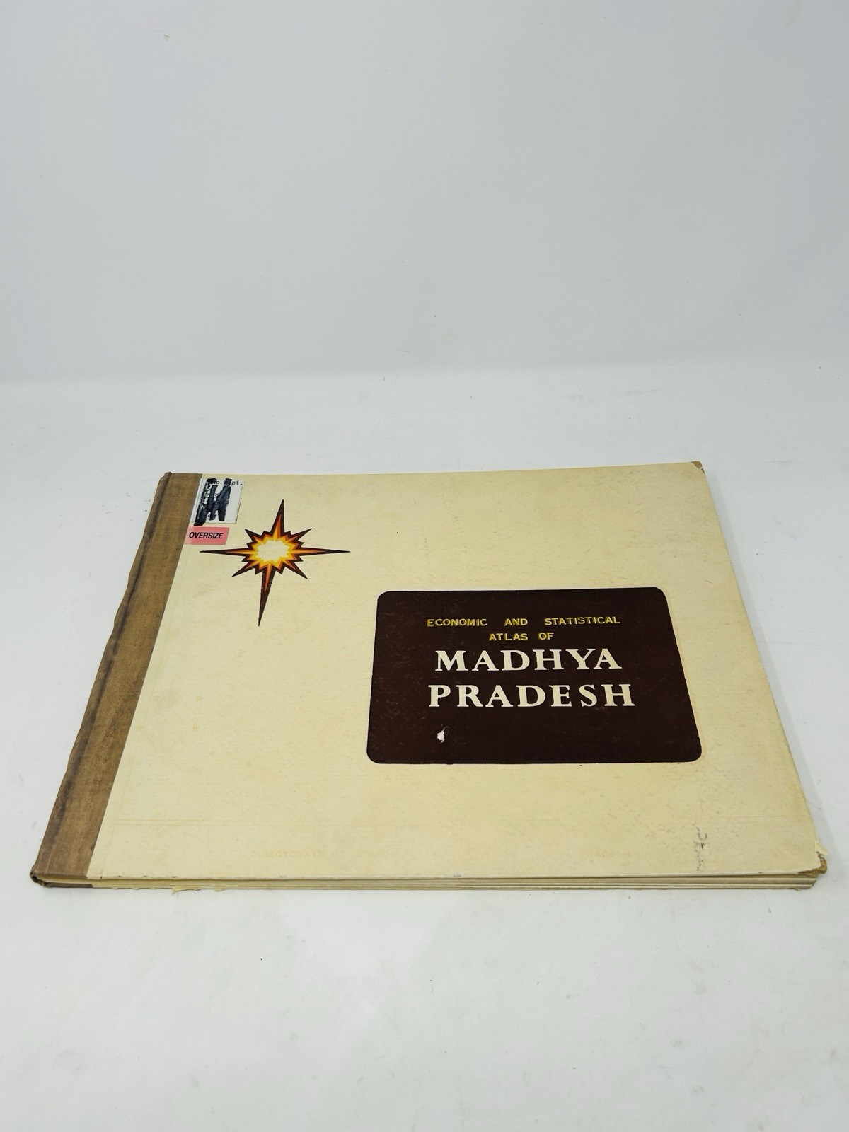 1958 Economic Statistical Atlas of Madhya Pradesh India Maps Oversize B50