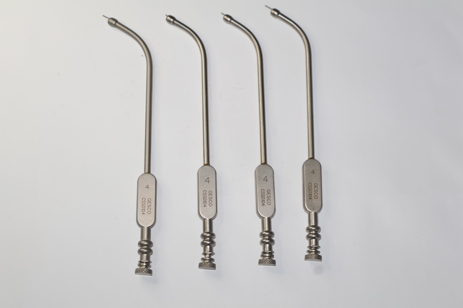 ENT FRONTAL SINUS EICKEN SUCTION BULBUS BLUNT TIP LONG CURVE DIA 4 MM ENT FRONTAL SINUS EICKEN SUCTION BULBUS BLUNT TIP LONG CURVE DIA 4 MM