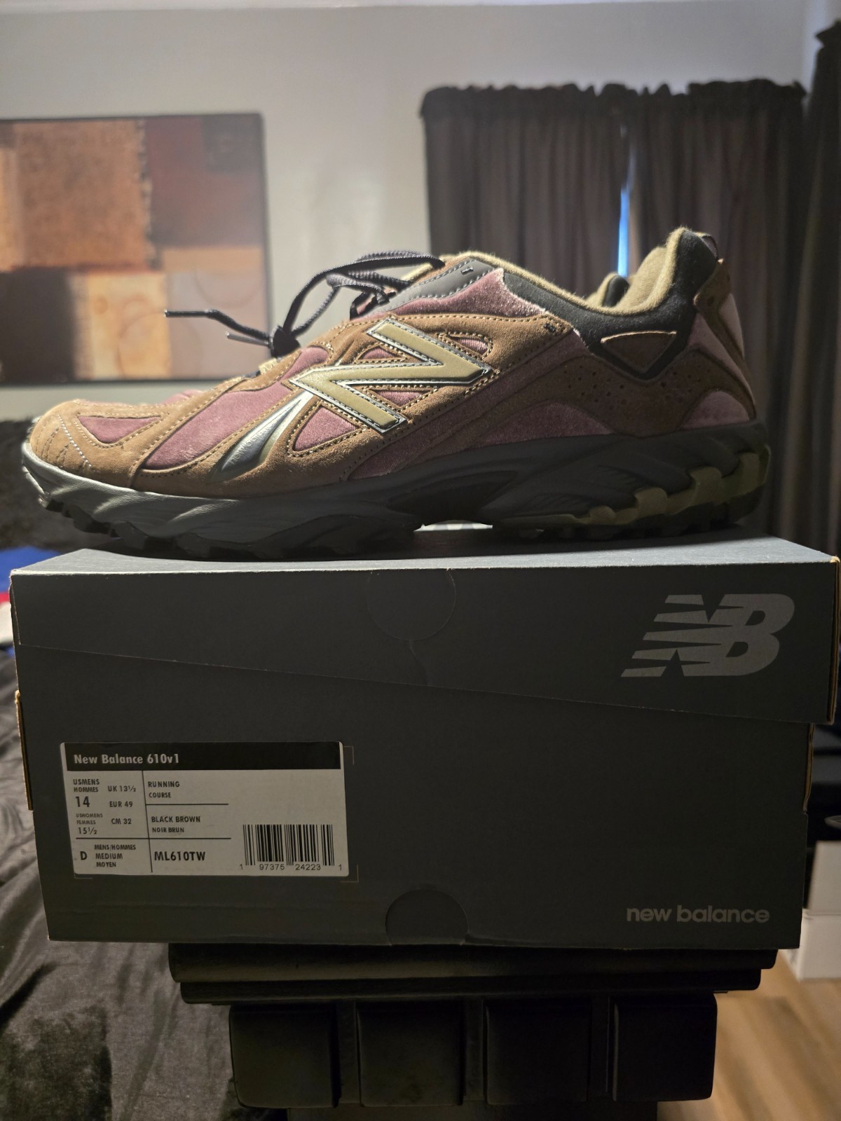 Size 14 - New Balance 610v1 Licorice Dark Camo Size 14 - New Balance 610v1 Licorice Dark Camo