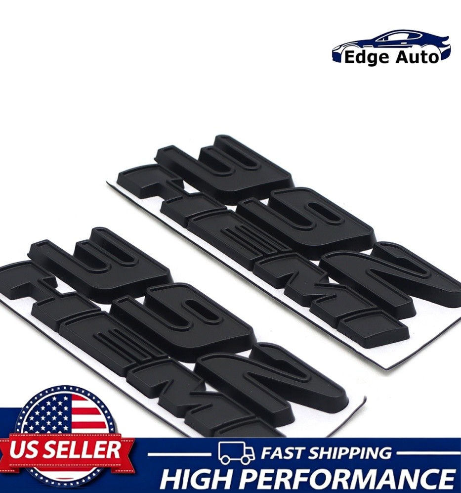 2PCS Set For 392 HEMI Emblems Side Fender Replacement Badge 3D Decal Matte Black 2PCS Set For 392 HEMI Emblems Side Fender Replacement Badge 3D Decal Matte Black